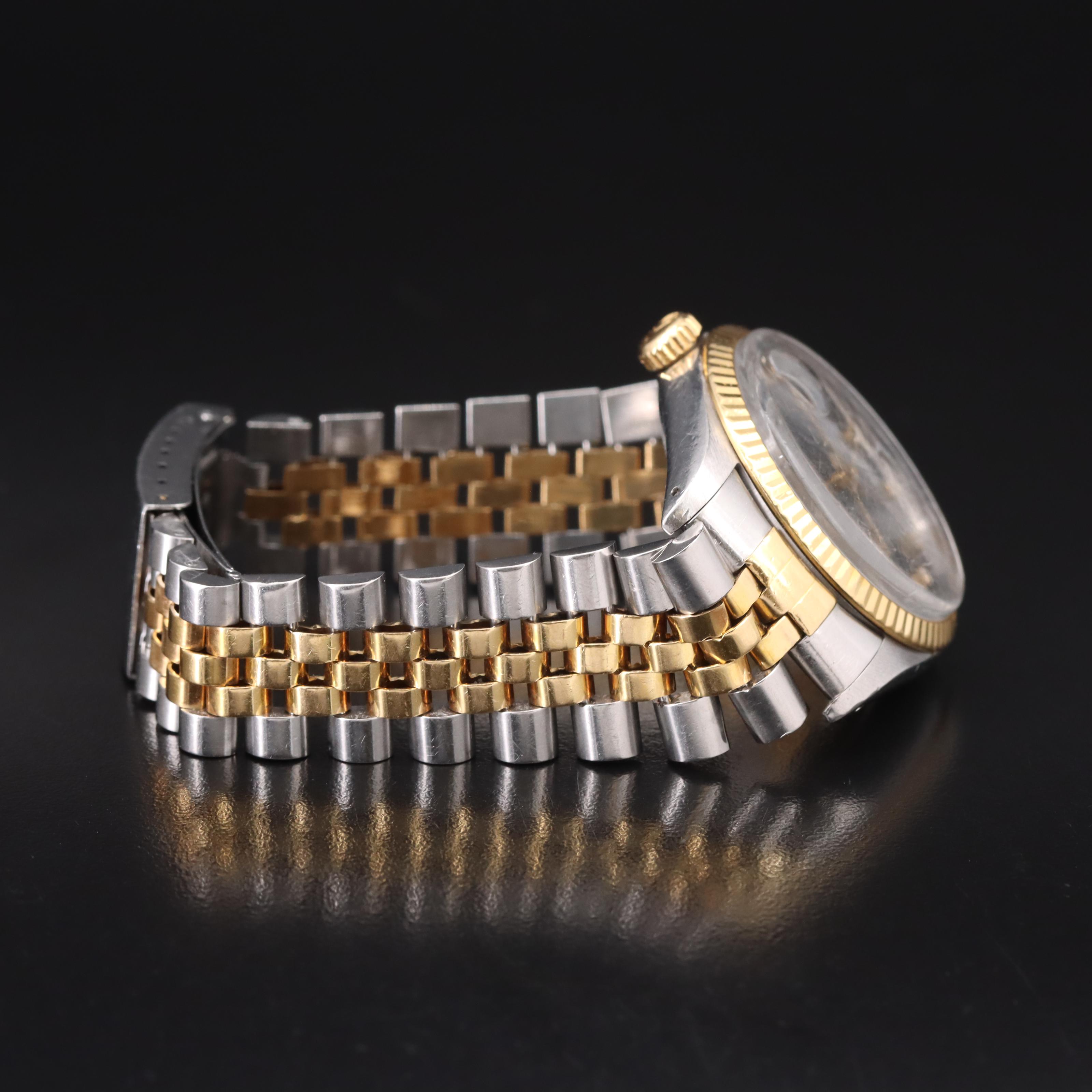 1986 Rolex Oyster Perpetual Factory Diamond Dial Datejust Watch