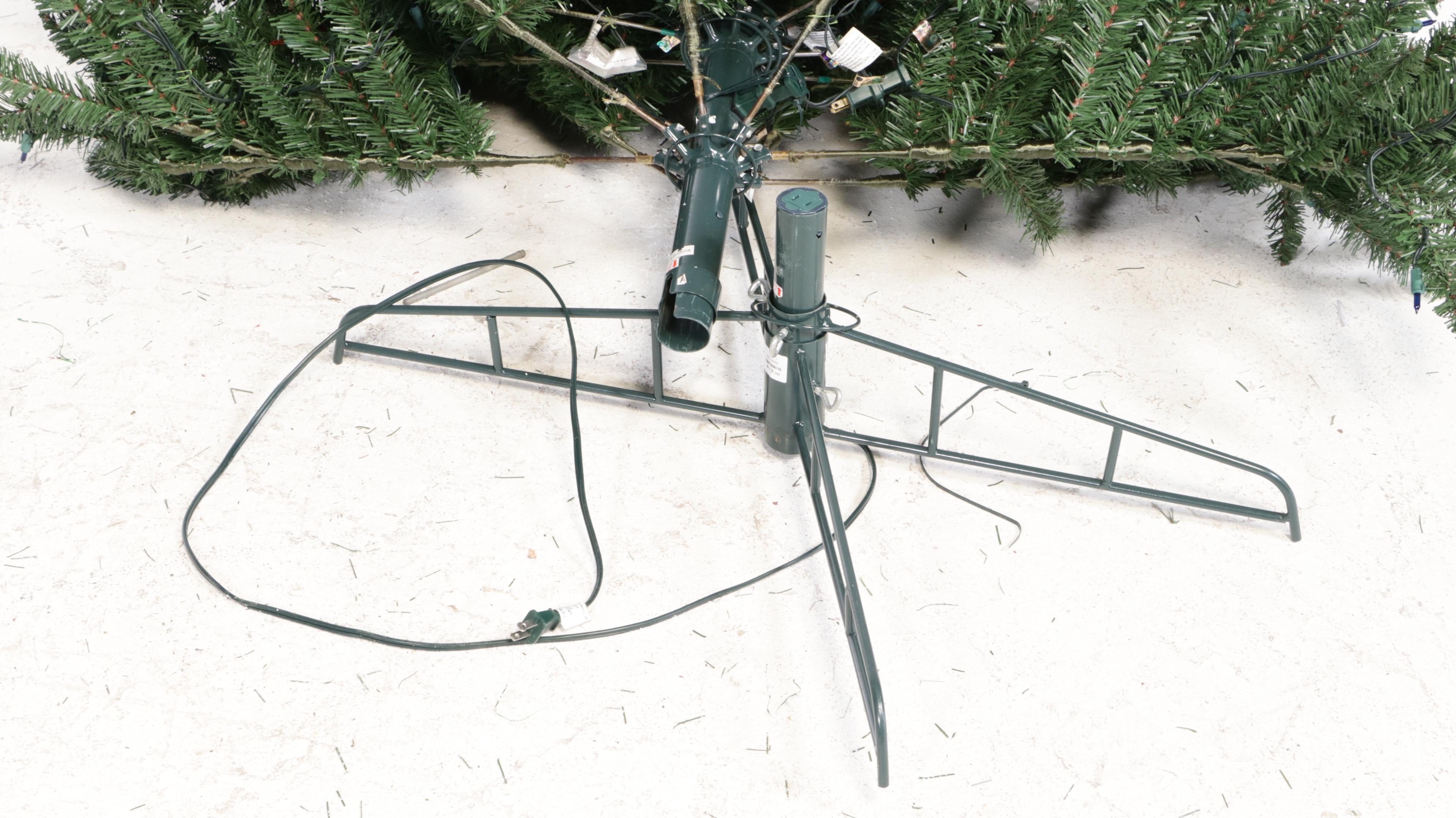 8.5' Pre-Lit Multicolor Conifer Christmas Tree With Stand and Bag