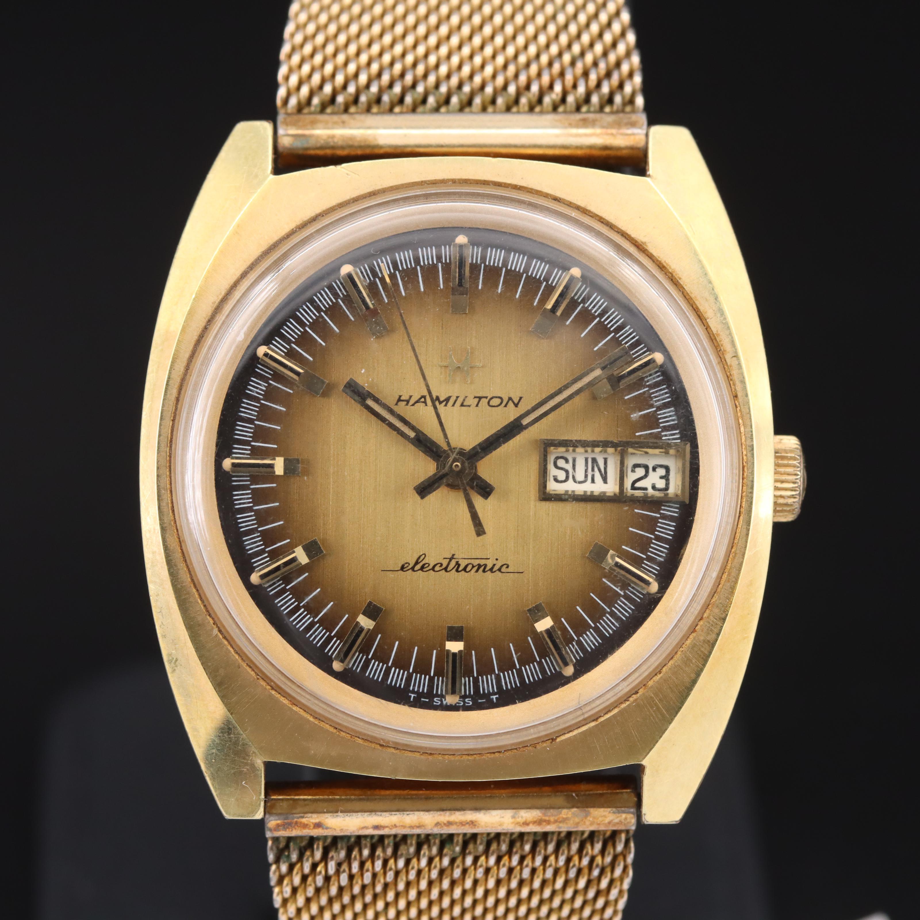 Vintage Hamilton Electronic Day-Date Watch