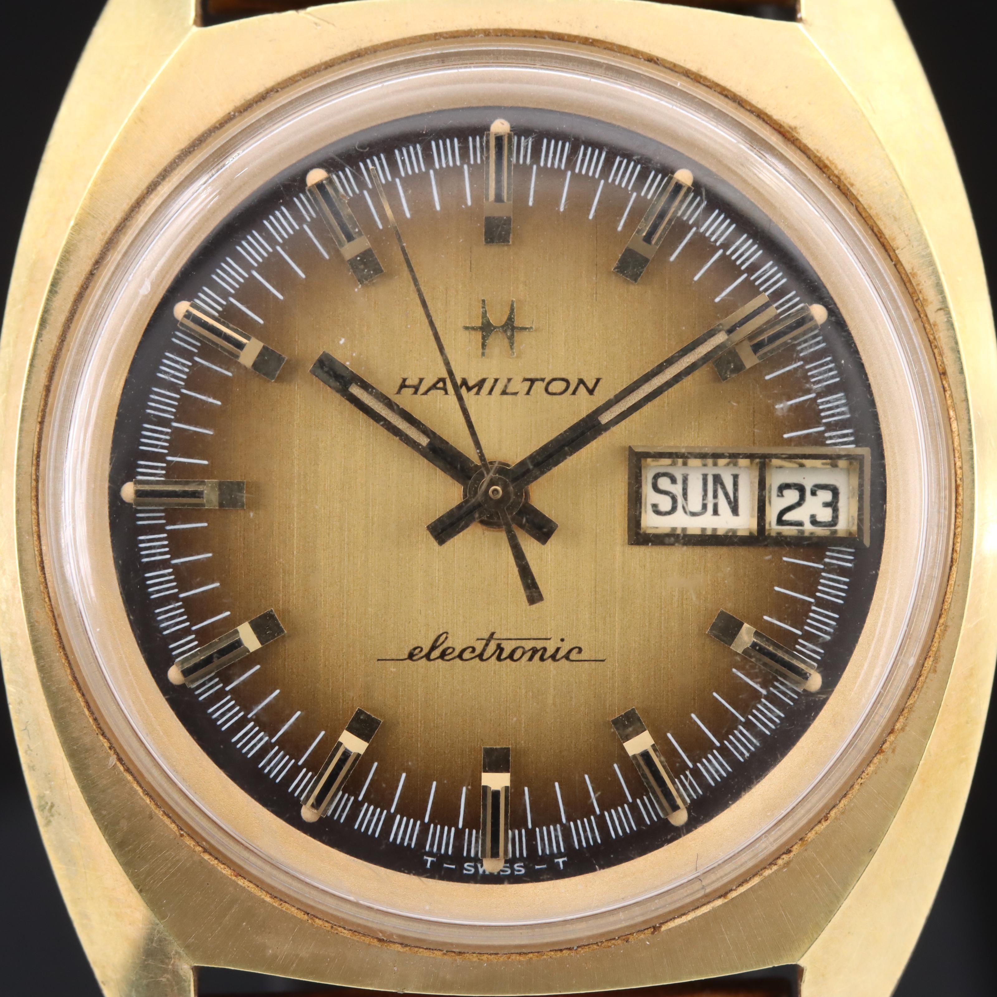 Vintage Hamilton Electronic Day-Date Watch