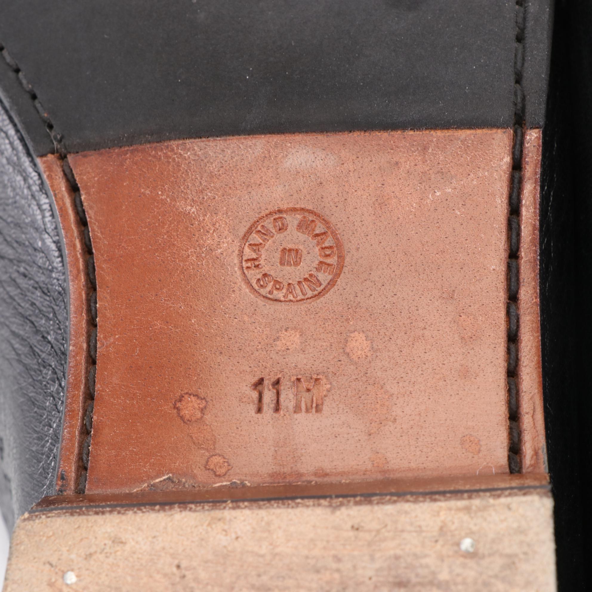 Men's Mezlan Elda Loafers in Lizard Skin with Leather and Ostrich Skin Loafers