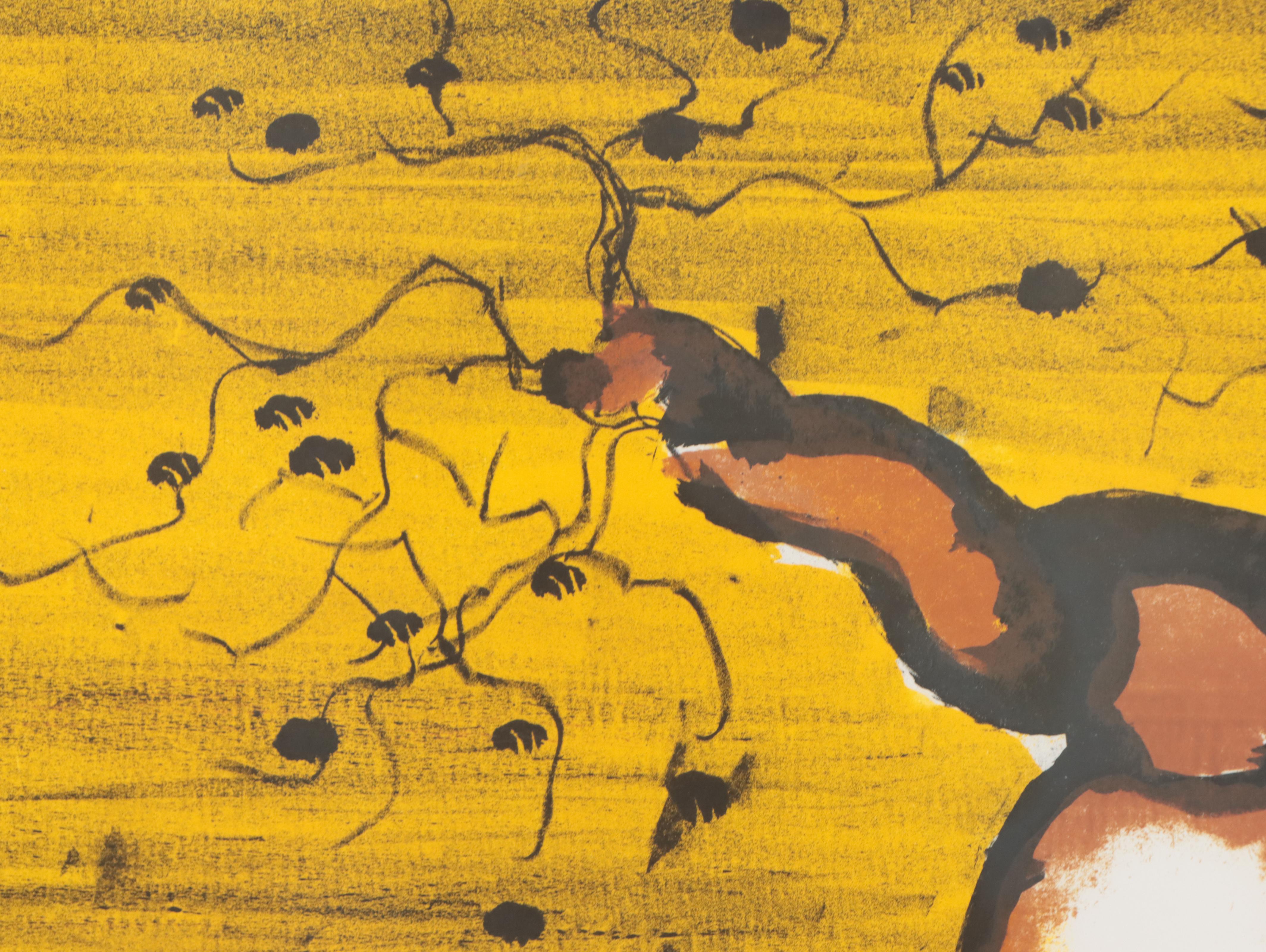 Russell Drysdale Color Lithograph "Kimberley Landscape," 1964