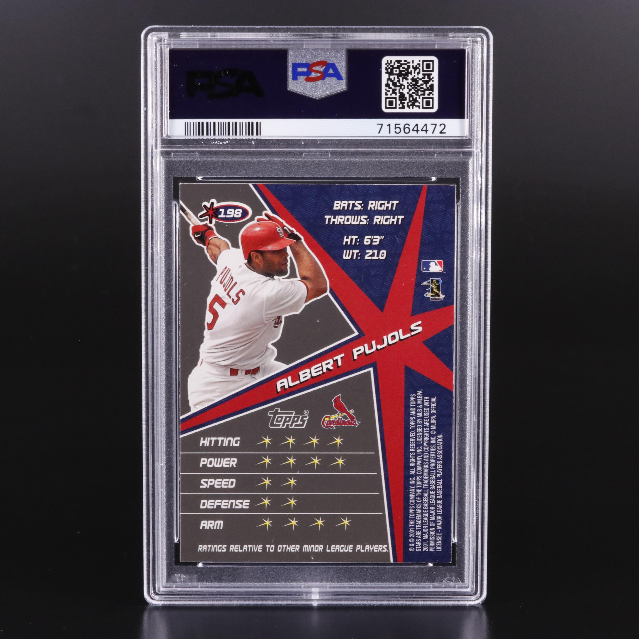 2001 Topps Stars Albert Pujols St. Louis Cardinals #198 NM-MT 8 Baseball Card