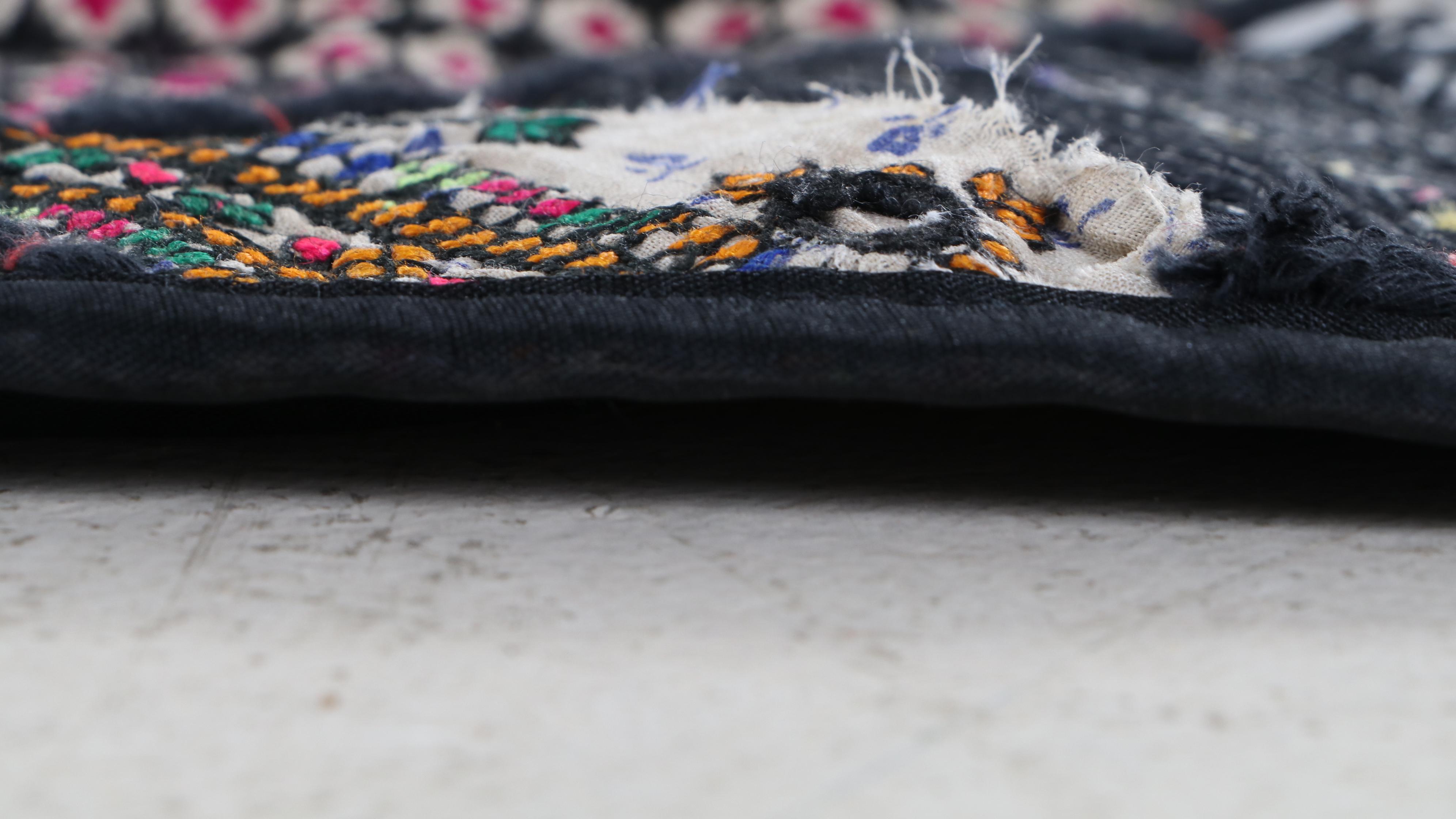 Indian Shisha and Embroidered Textile Bedspread