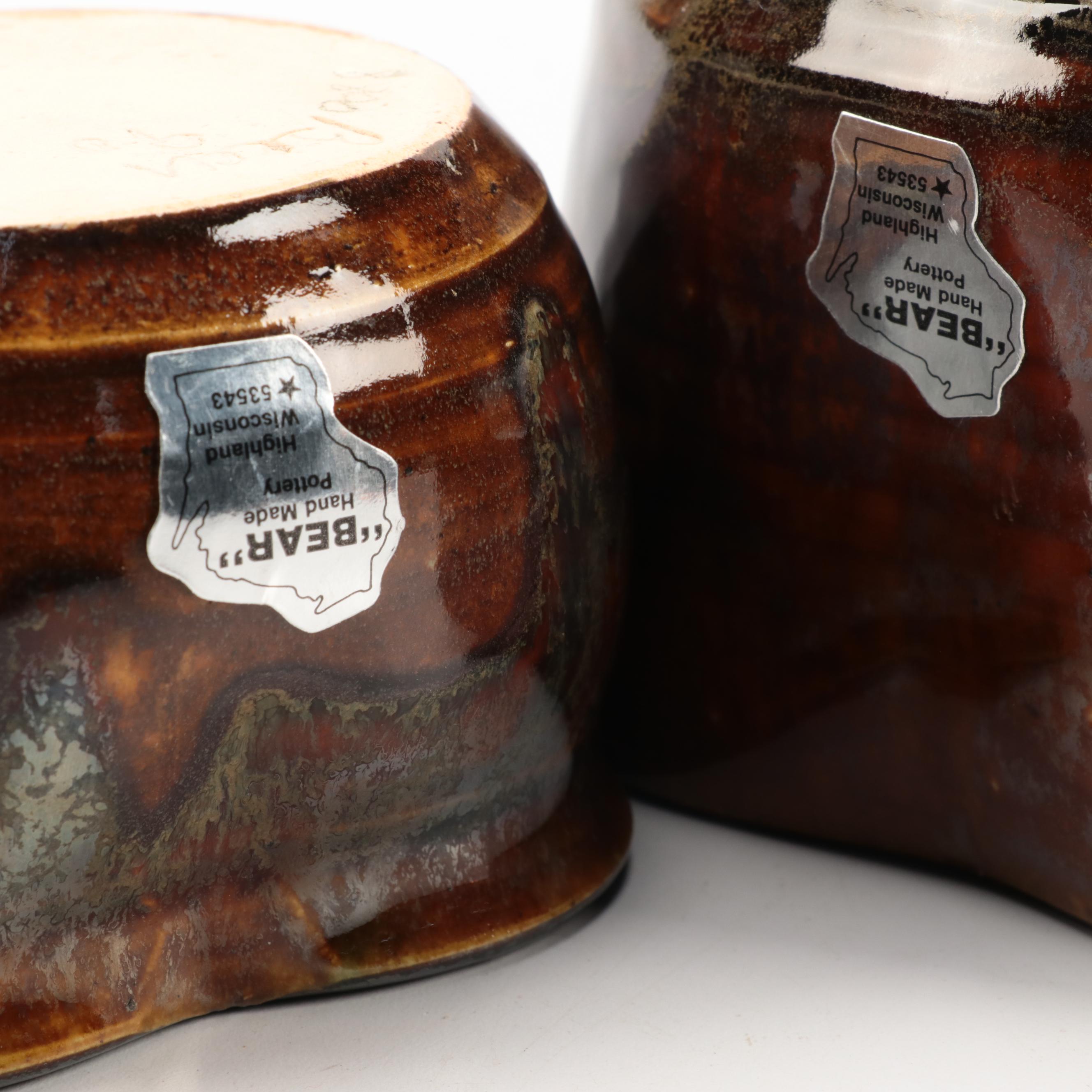 Bear Paw Pottery Handmade Ovenware with Other Studio Art Pottery Dishes