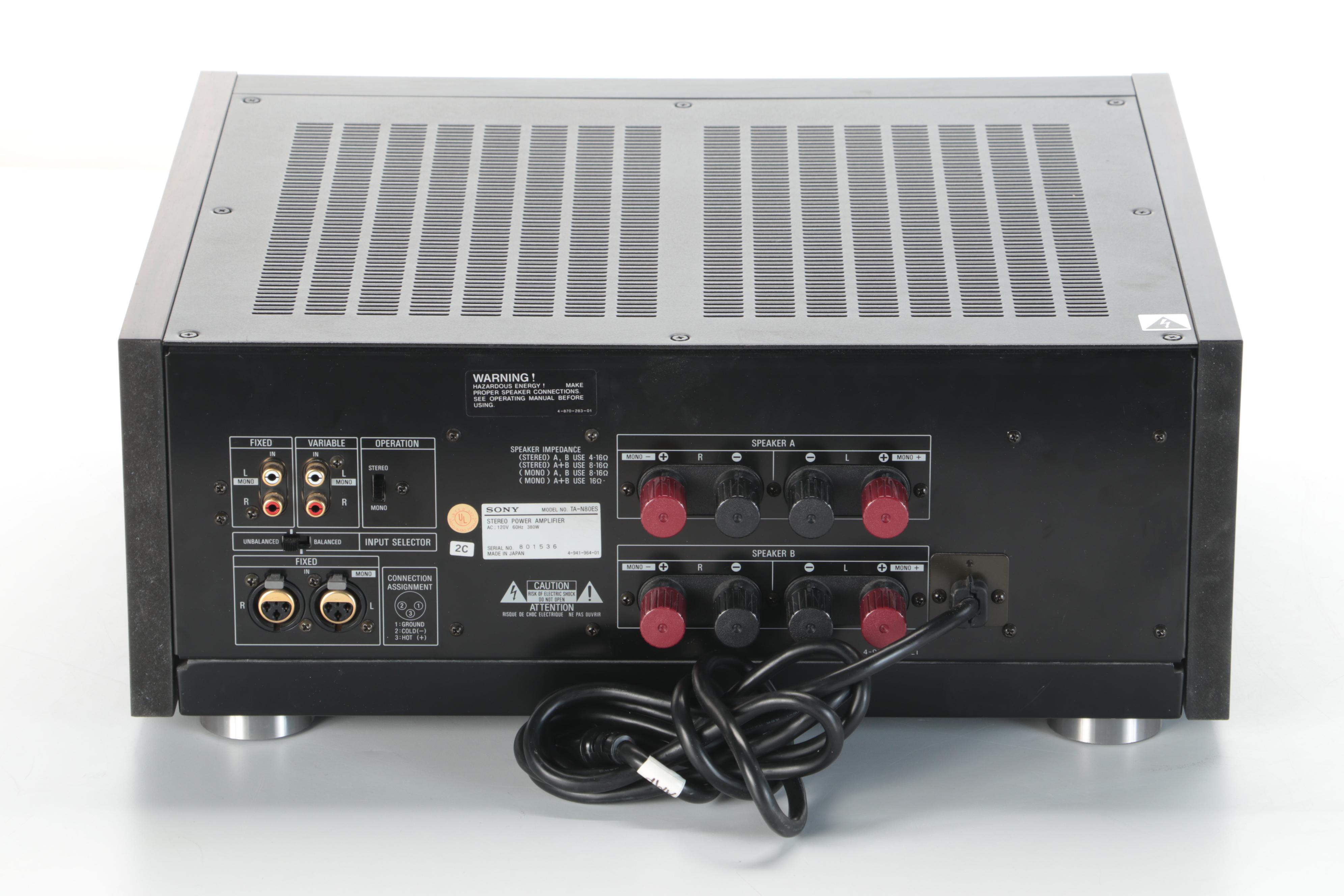 Sony N80ES Stereo Power Amplifier