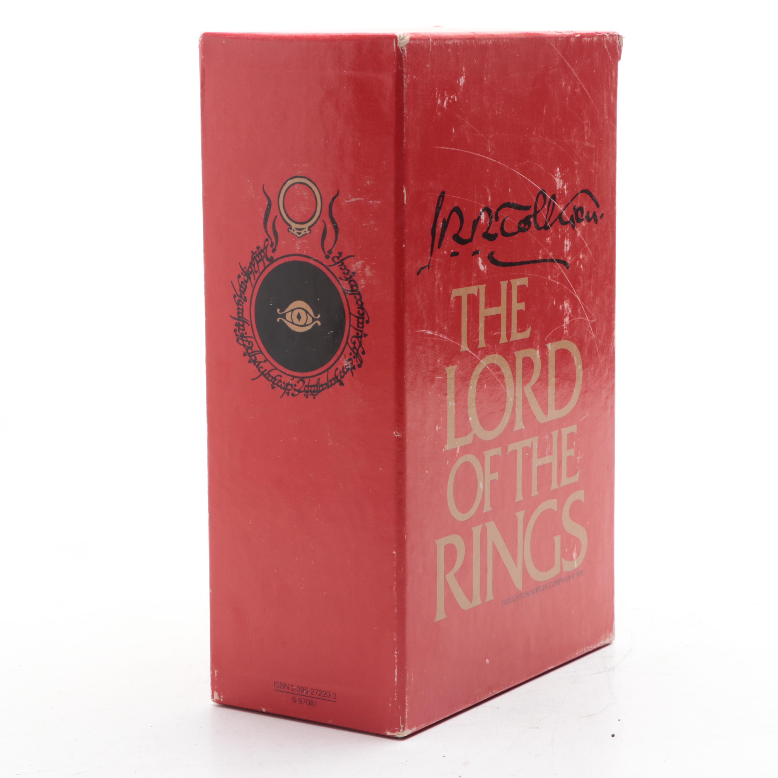 Second Edition "The Lord of the Rings" Box Set by J. R. R. Tolkien, circa 1978
