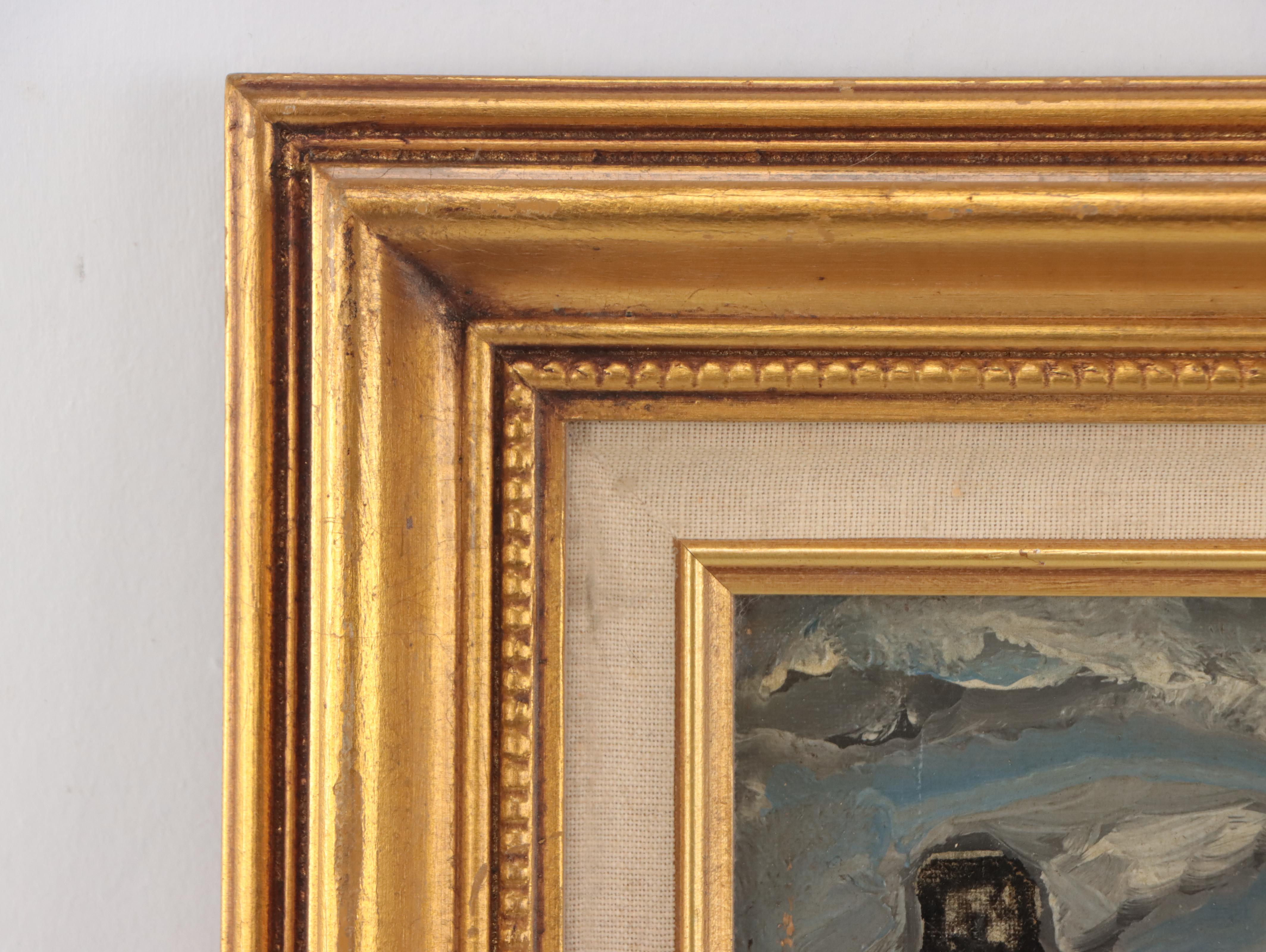 G. Molenaar Oil Painting "Amsterdam II," 1962