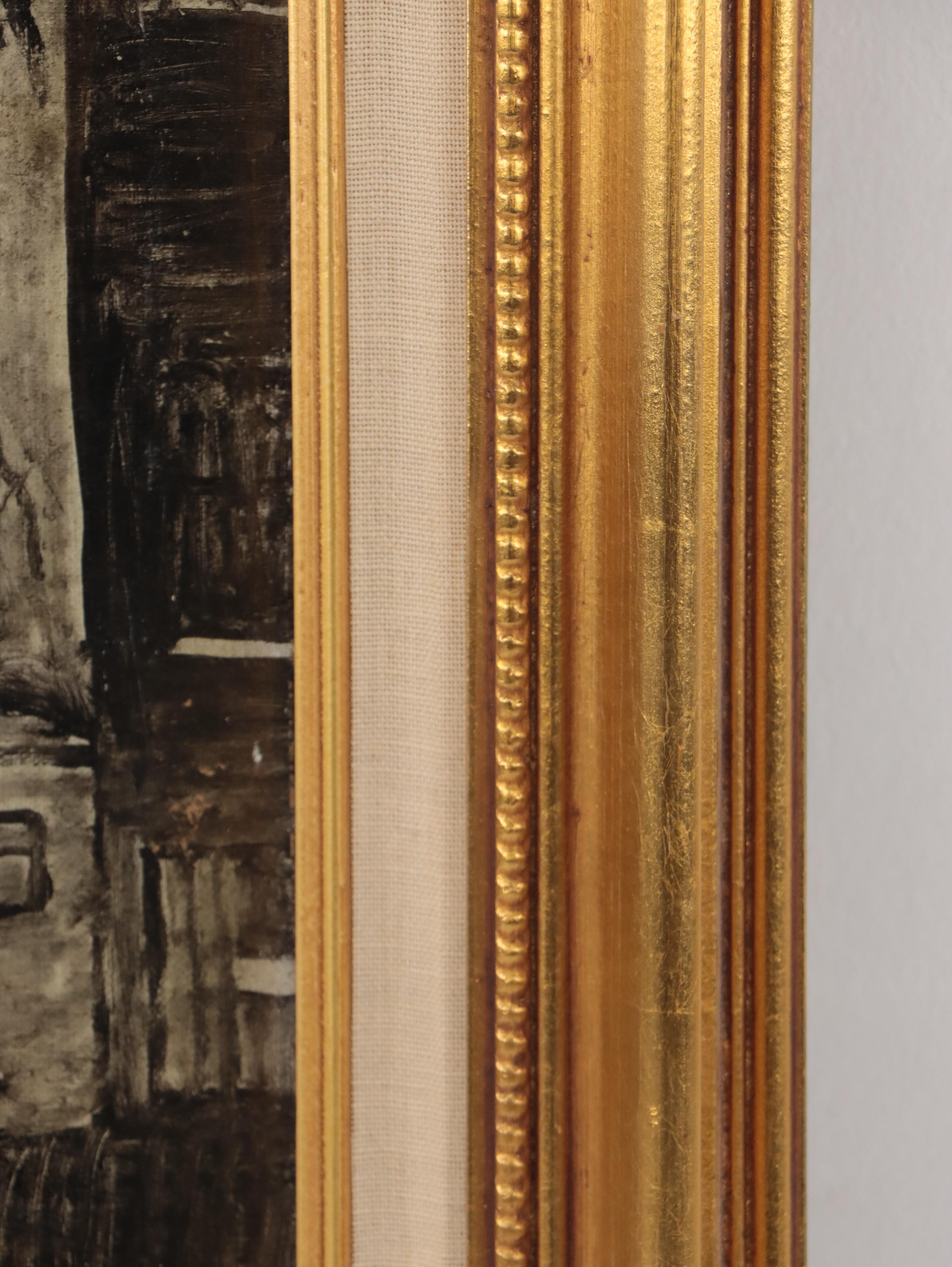 G. Molenaar Oil Painting "Amsterdam II," 1962