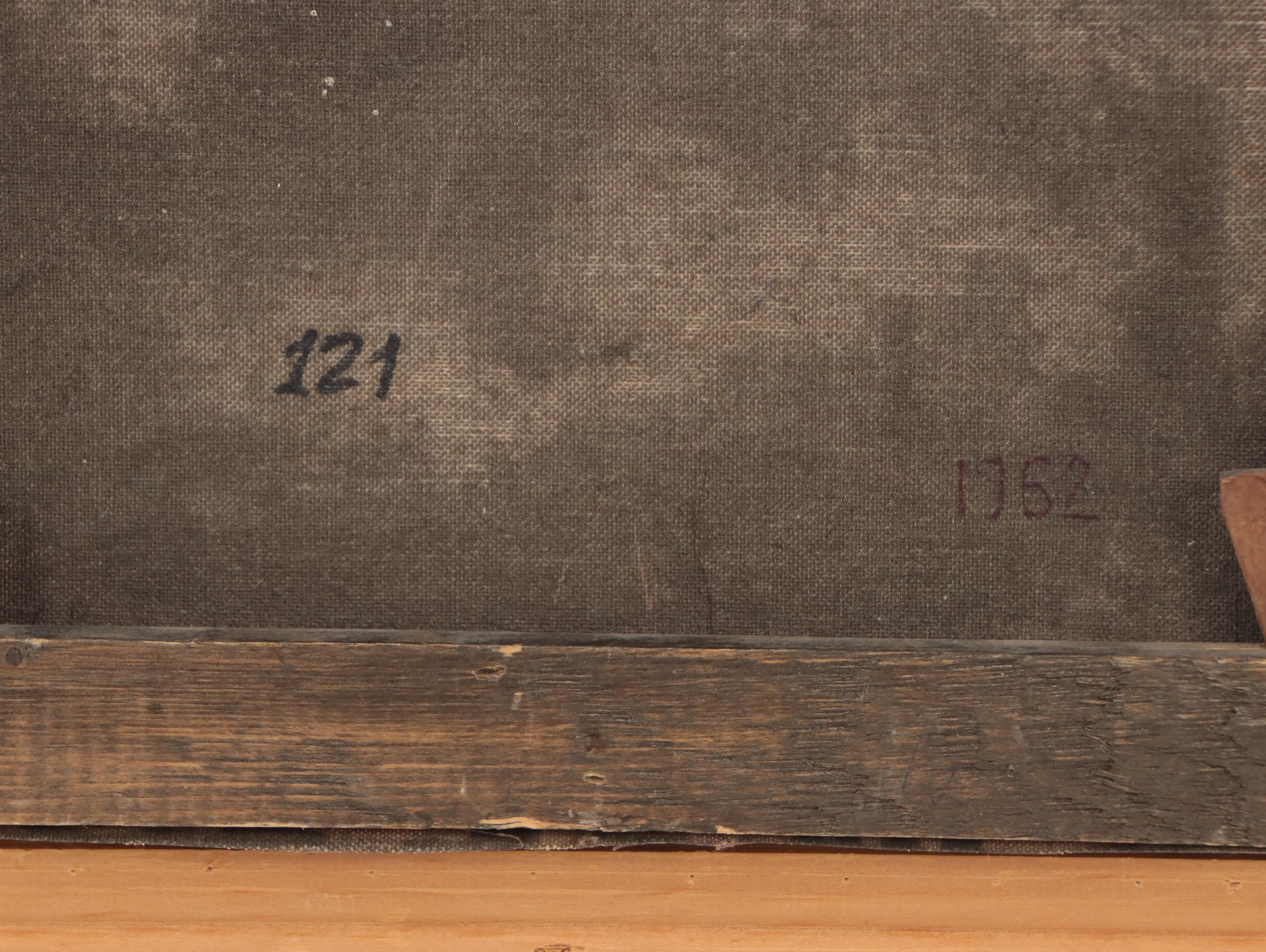 G. Molenaar Oil Painting "Amsterdam II," 1962