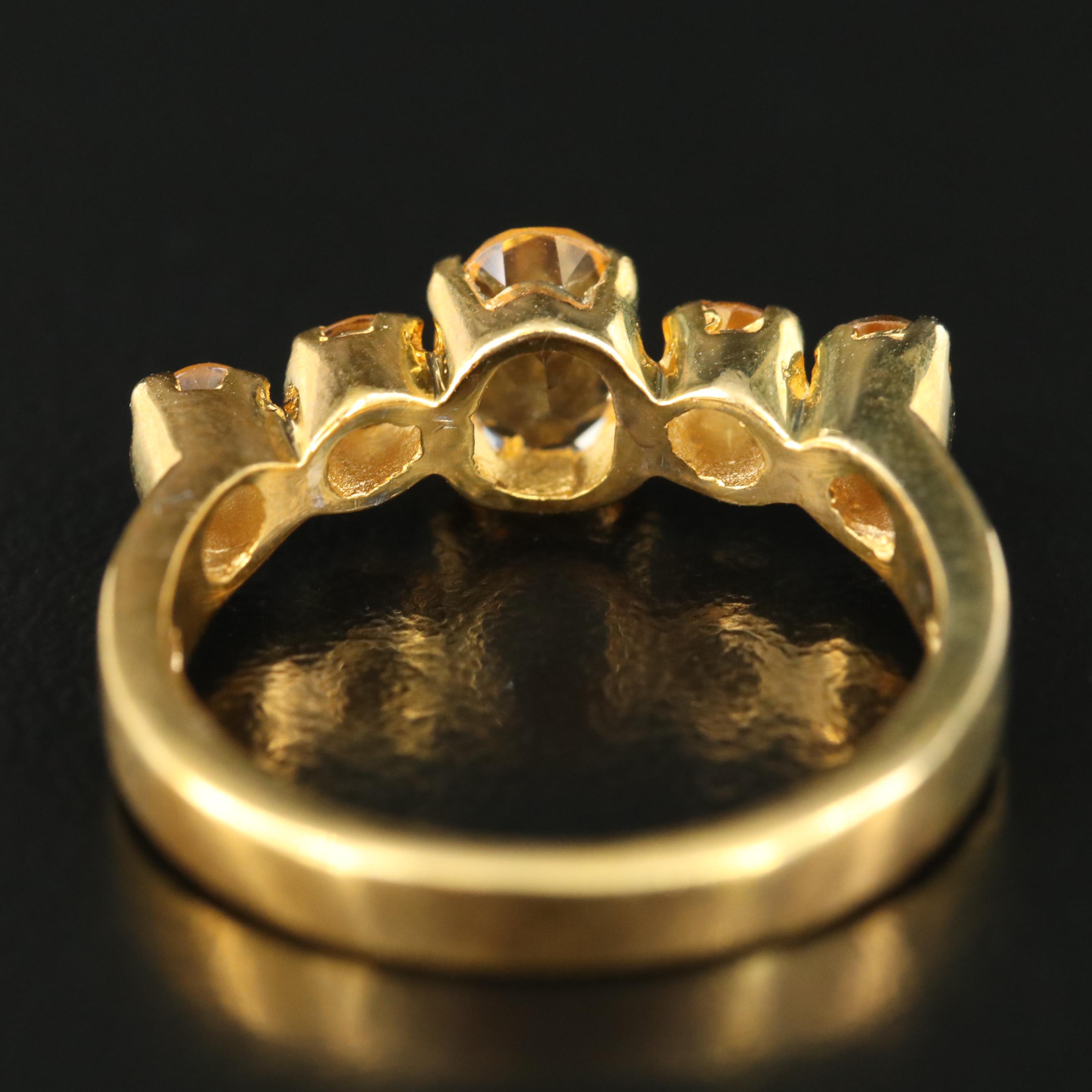 Sterling Citrine Ring