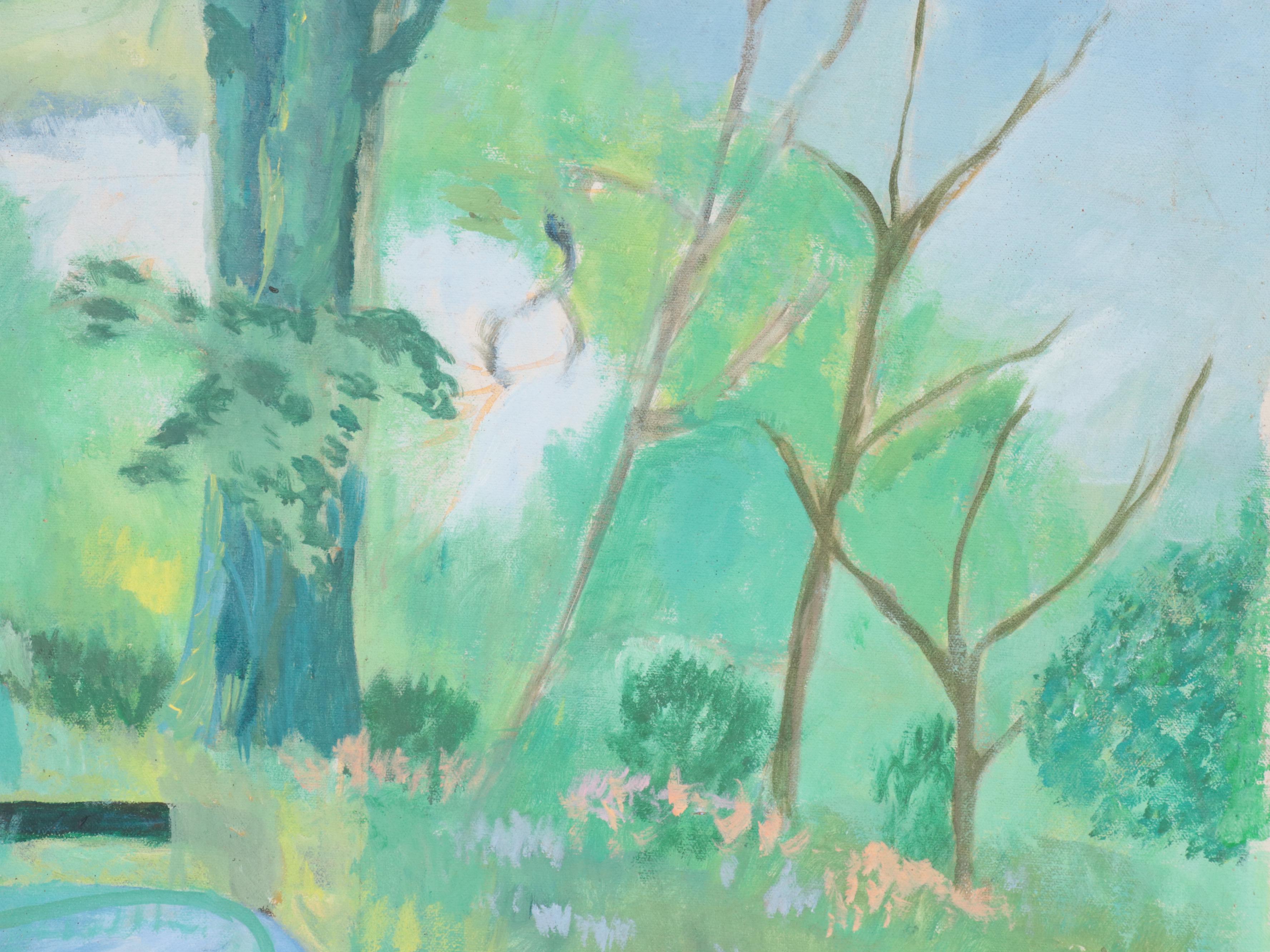 Oil Painting of Sitting Female Portrait