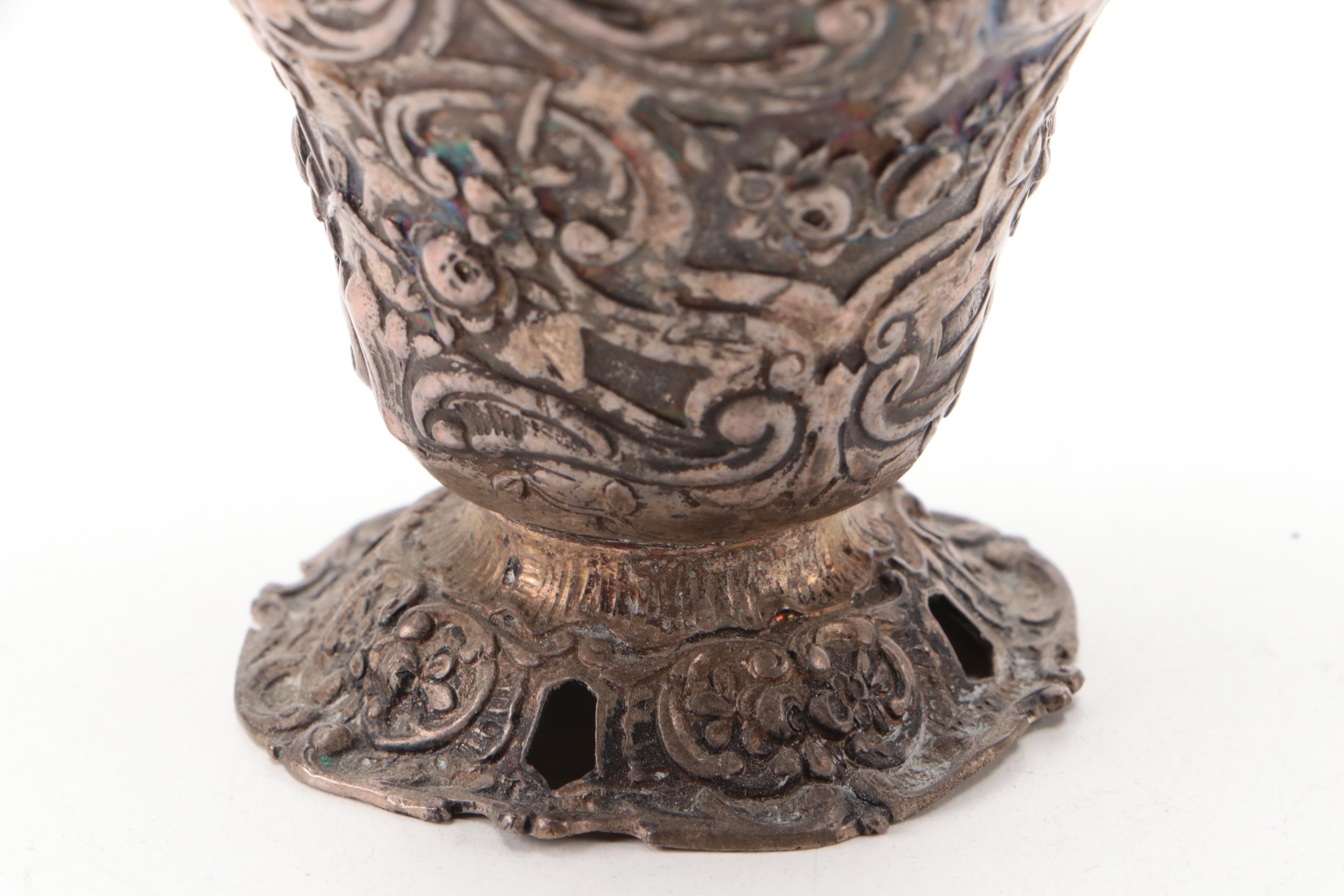 Egyptian 900 Silver Bottle with Silver Filigree Collection