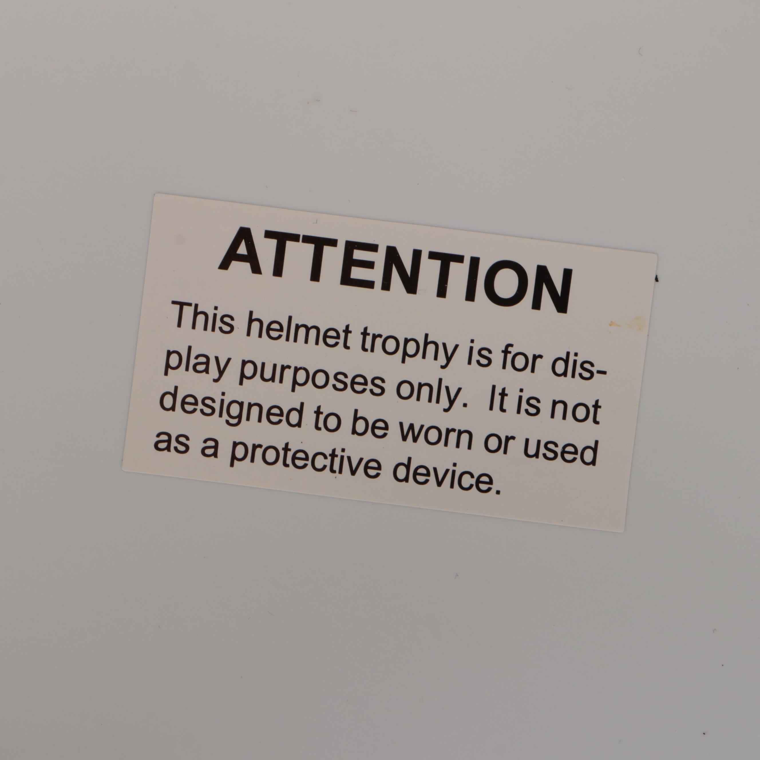 Jack Daniel's Tennessee Honey and Fire Riddell Decorative Replica Helmet