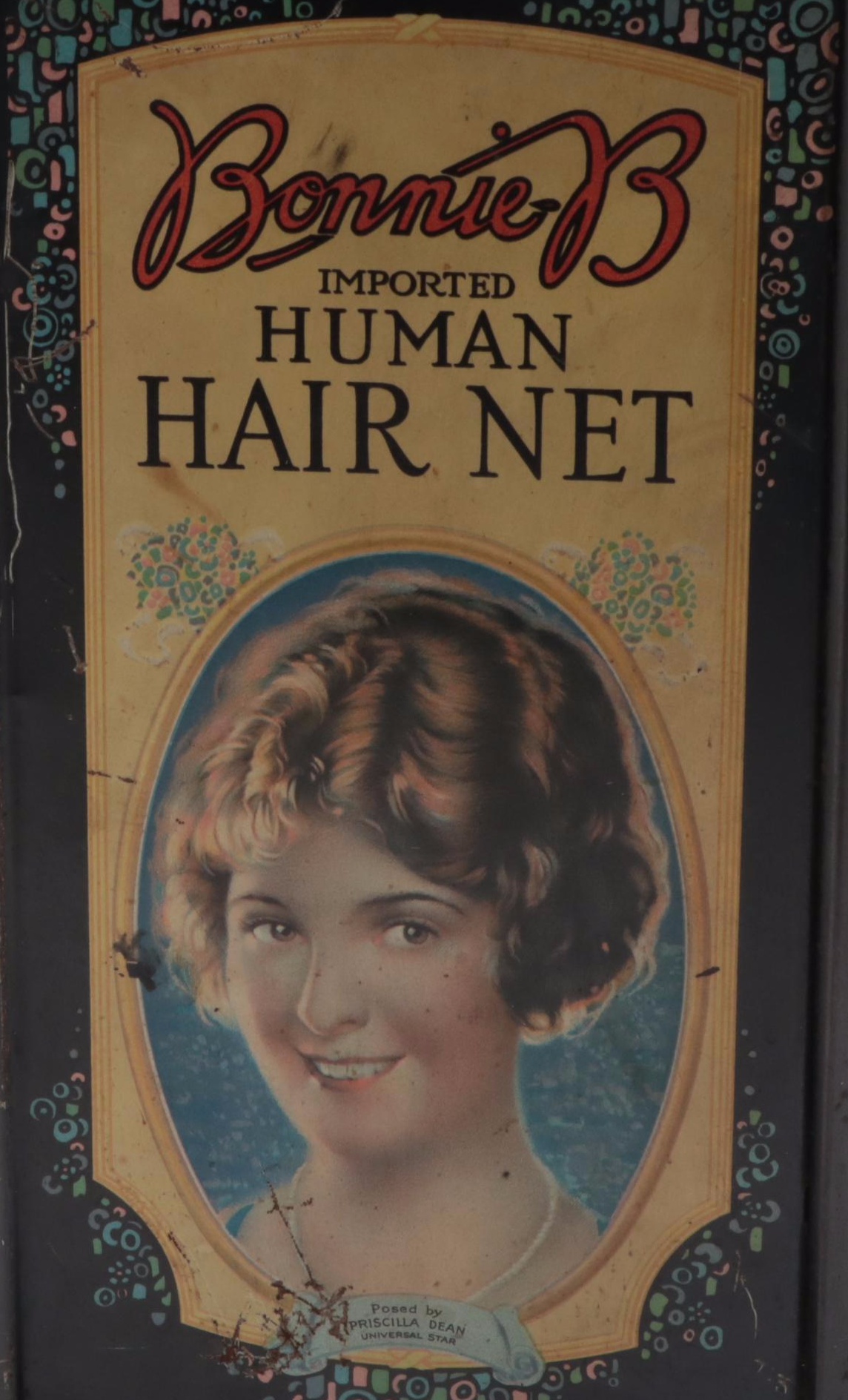 Bonnie-B Hair Net Store Display Advertising Cabinet, Early 20th Century