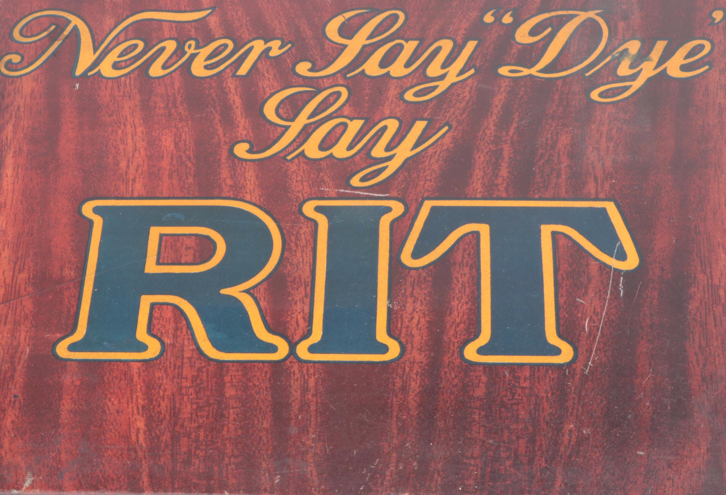 Rit Fabric Dye Advertising Store Display Cabinet, Early 20th Century