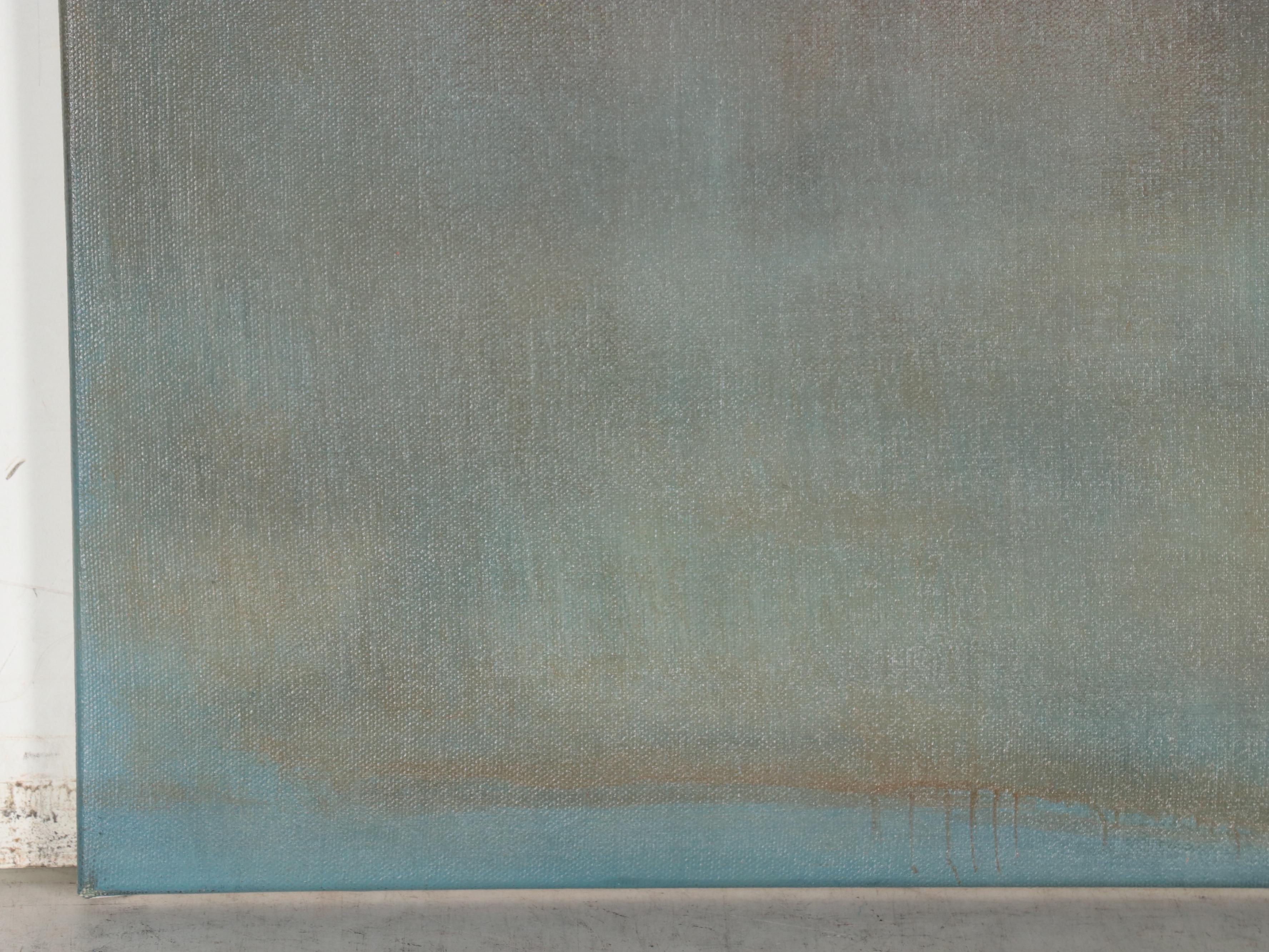 Large-Scale Oil Painting After Mark Rothko "Untitled (Black on Grey)"