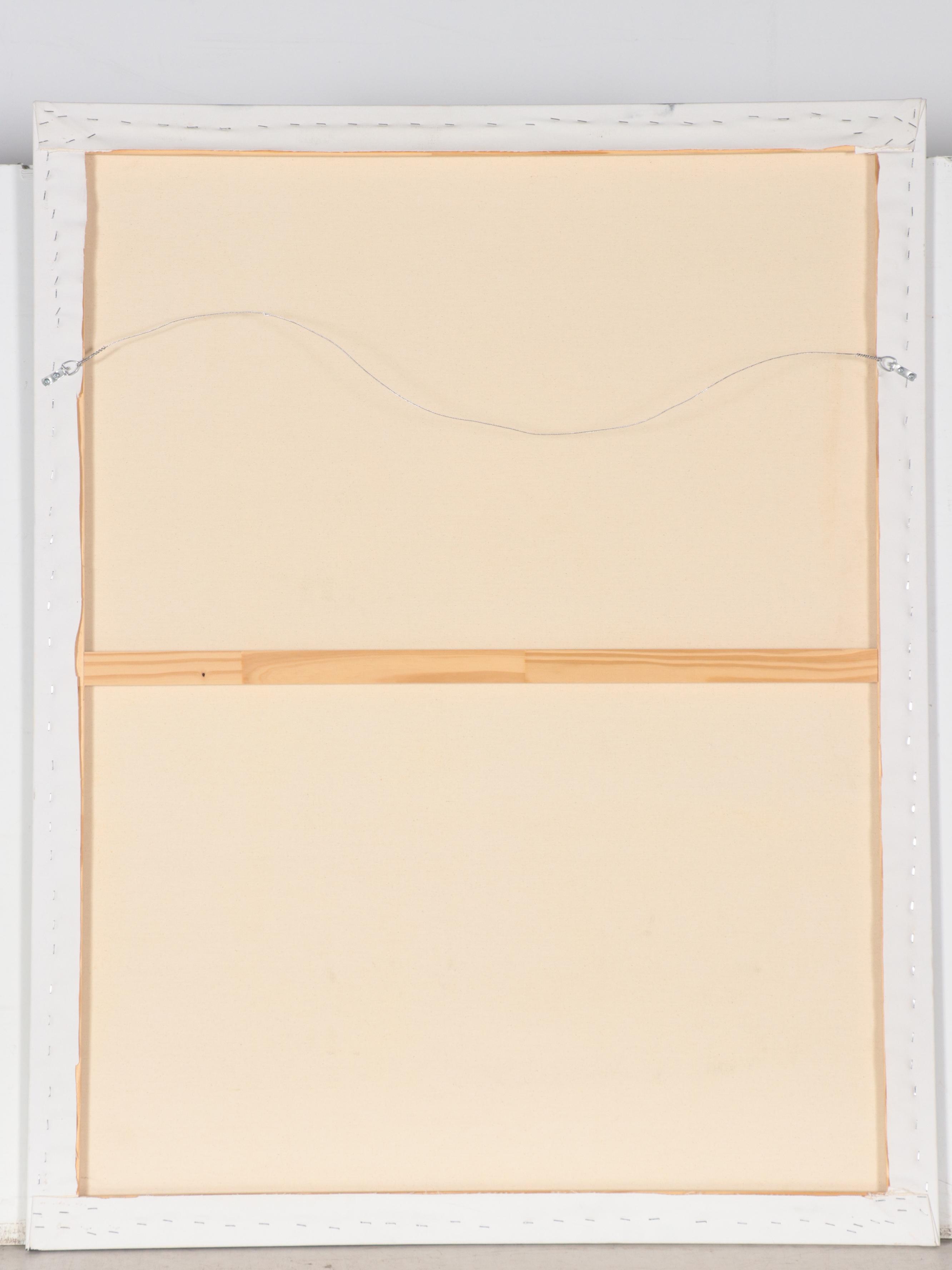 Large-Scale Oil Painting After Mark Rothko "Untitled (Black on Grey)"