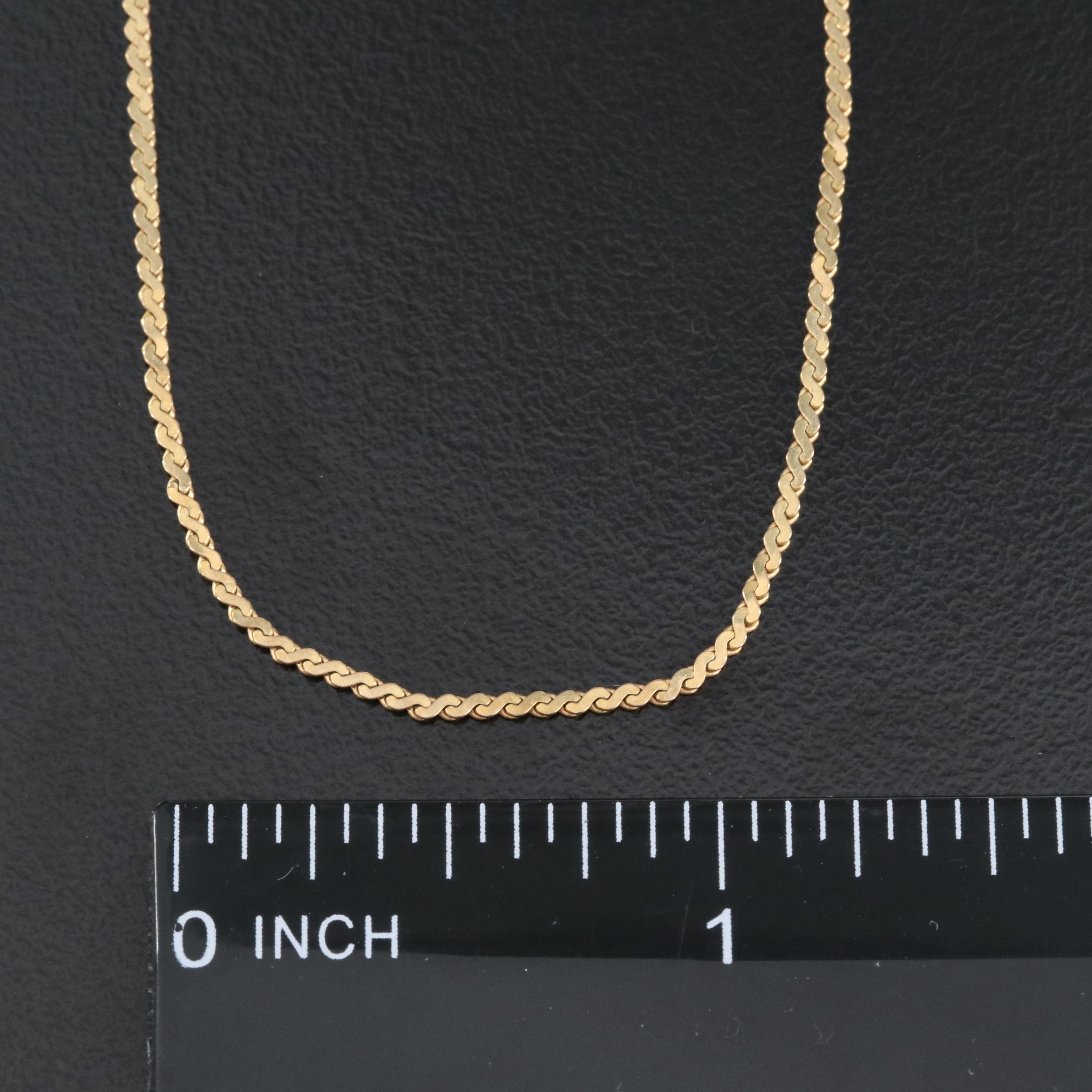 14K Gold S Link Chain Necklace