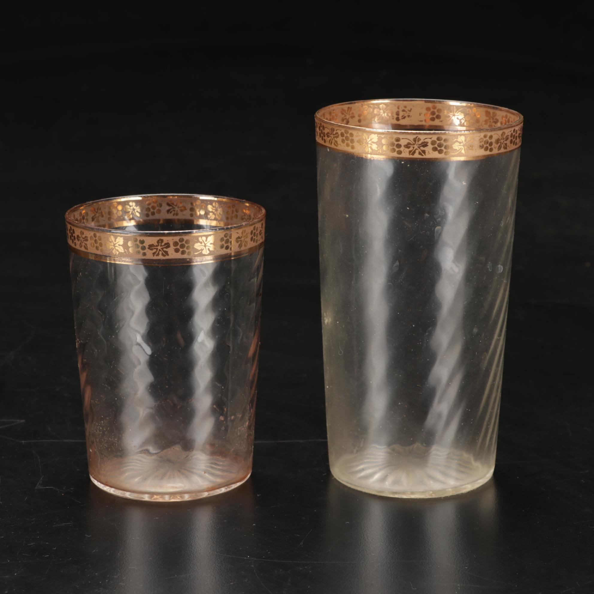 Tiffin Glassware with Pyrex "Golden Hearts" and "Early American" Bakeware