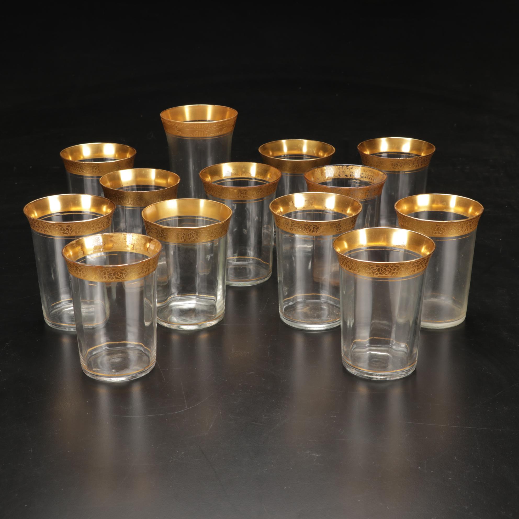 Tiffin Glassware with Pyrex "Golden Hearts" and "Early American" Bakeware