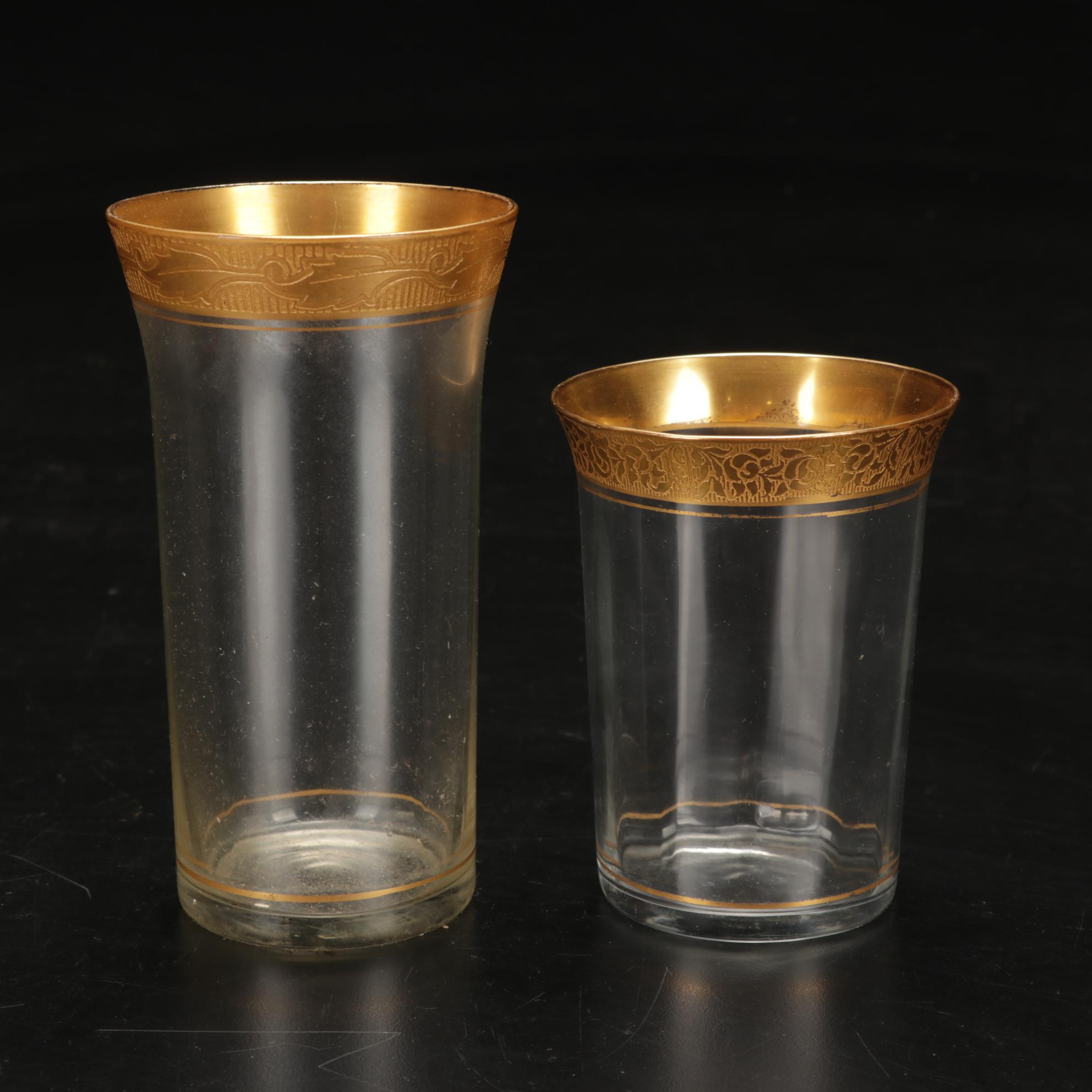 Tiffin Glassware with Pyrex "Golden Hearts" and "Early American" Bakeware