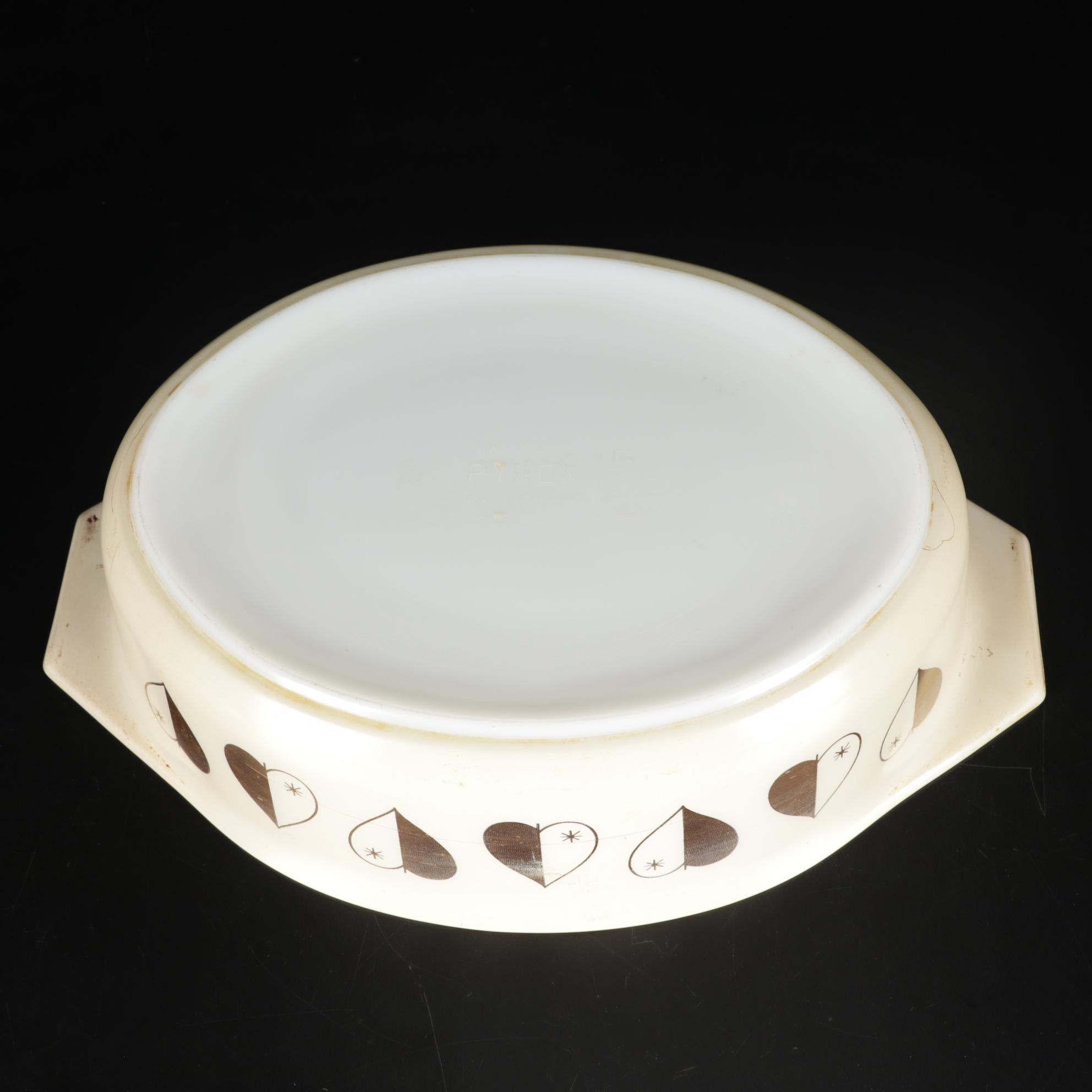 Tiffin Glassware with Pyrex "Golden Hearts" and "Early American" Bakeware