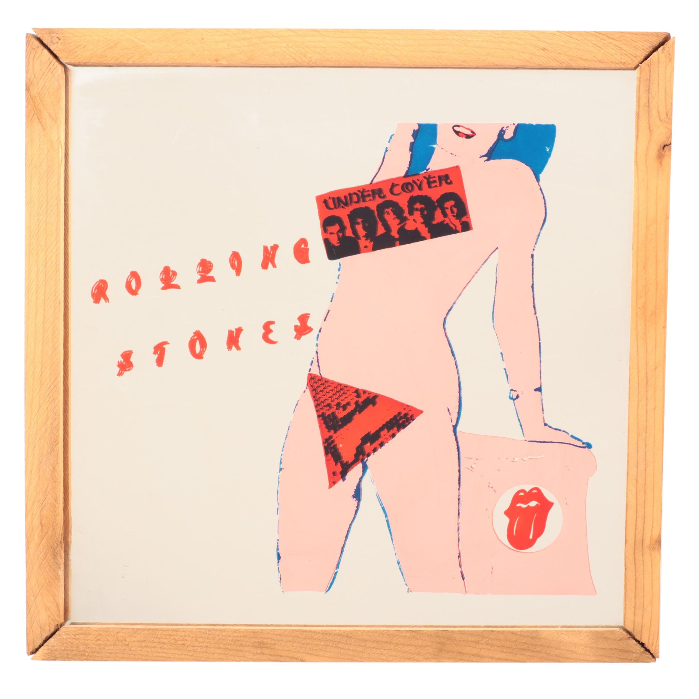 Print on Mirror After Rolling Stones "Undercover" Album Cover