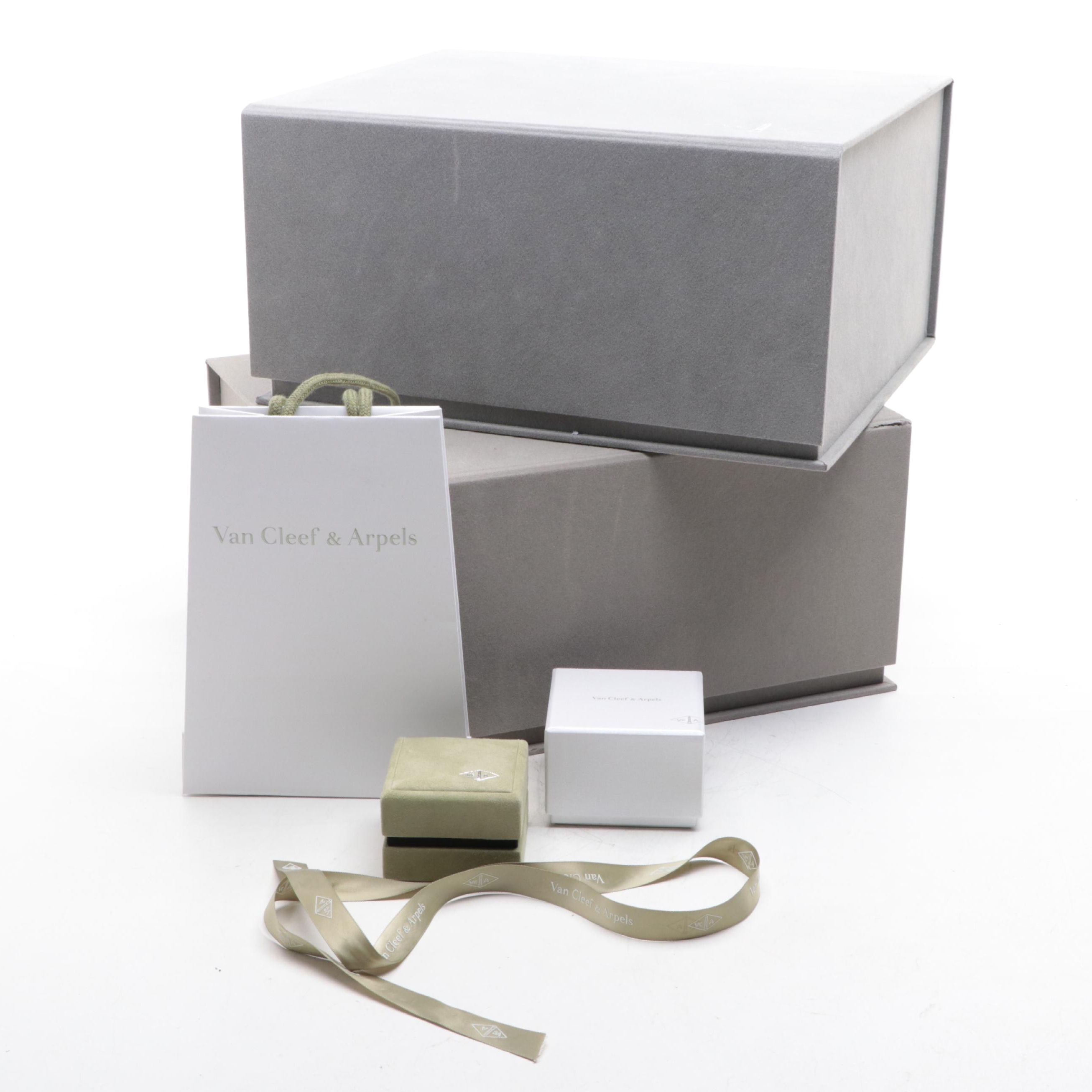 Van Cleef & Arpels Branded Jewelry Presentation Boxes and Packaging