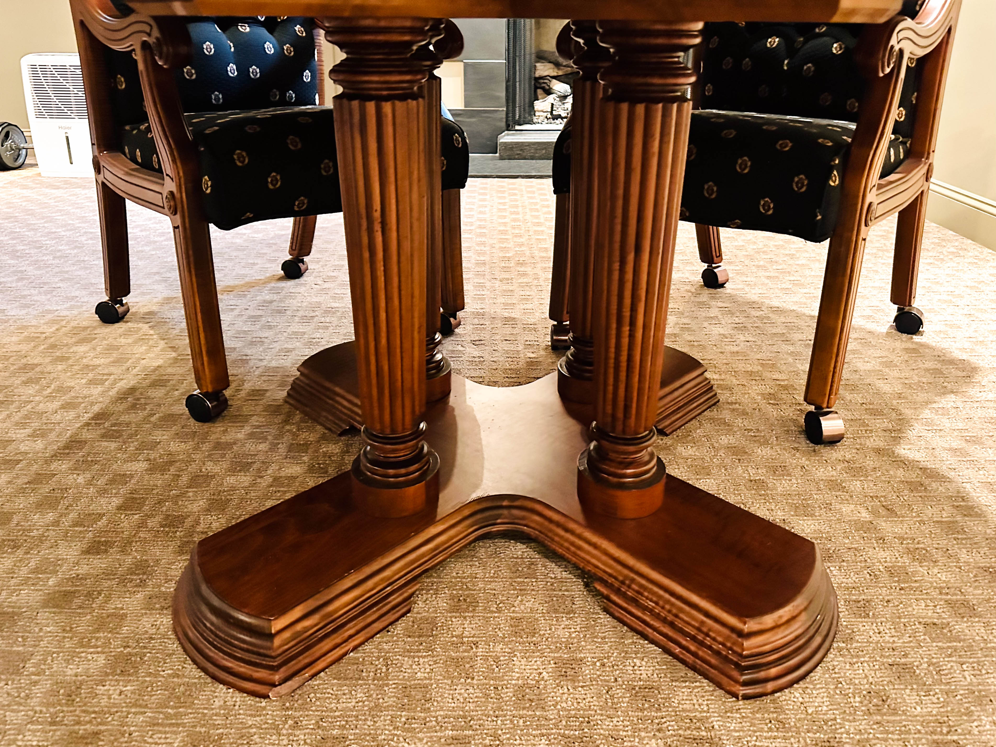 California House Game Table and Four Chairs EBTH