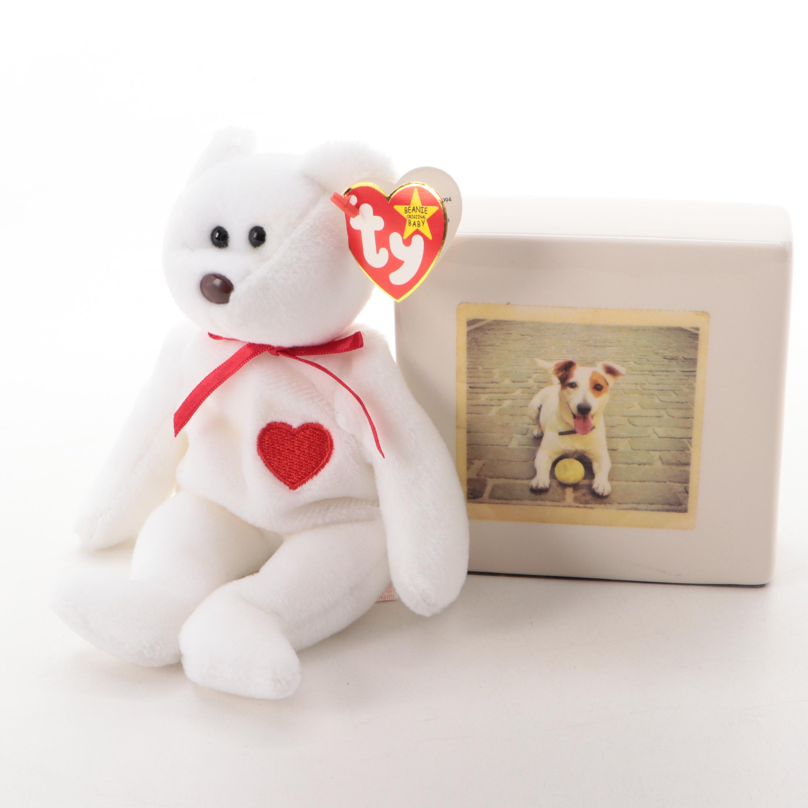 Laurel Peters "Kiss the Paw" Bronze Terrier With Bank and Animal Décor