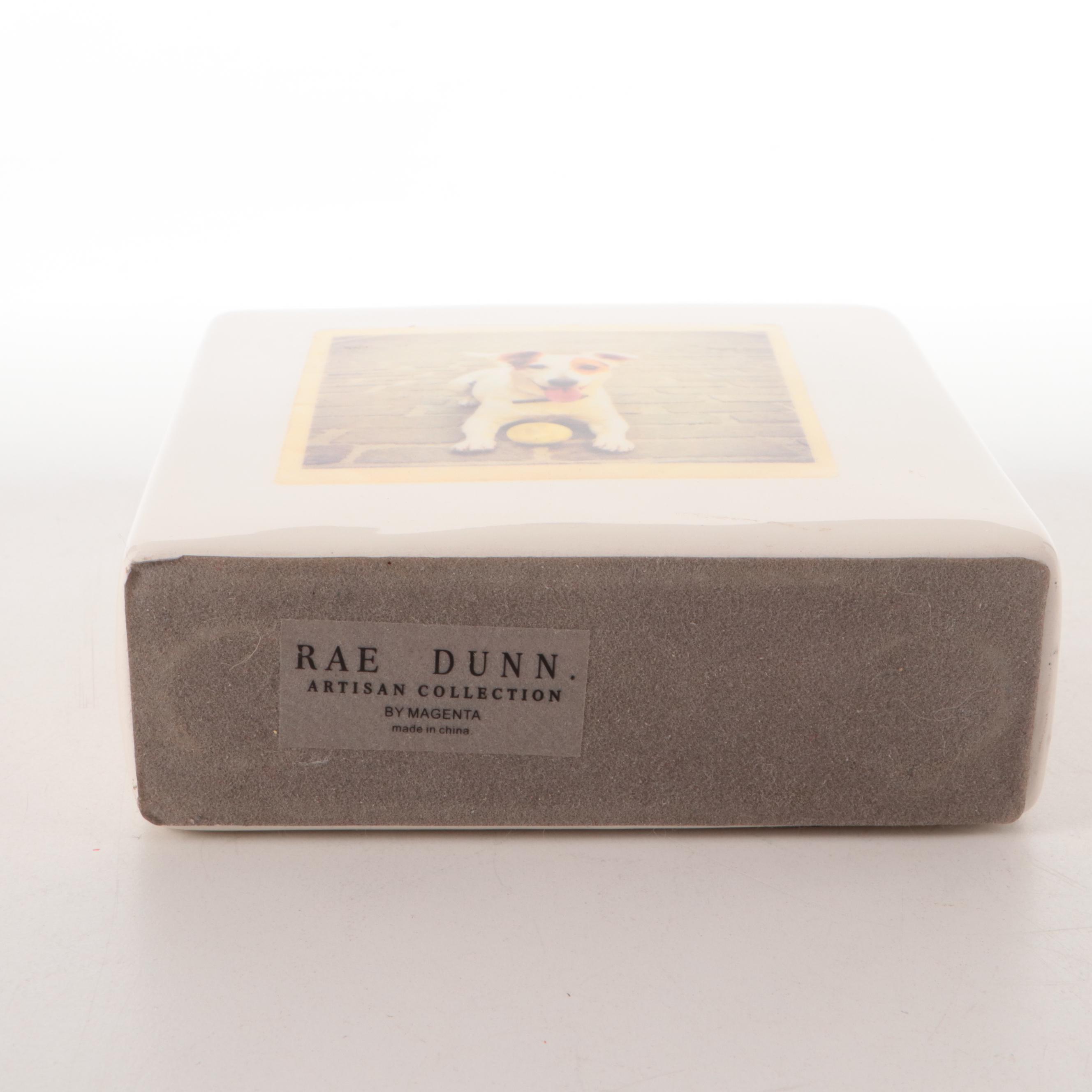 Laurel Peters "Kiss the Paw" Bronze Terrier With Bank and Animal Décor