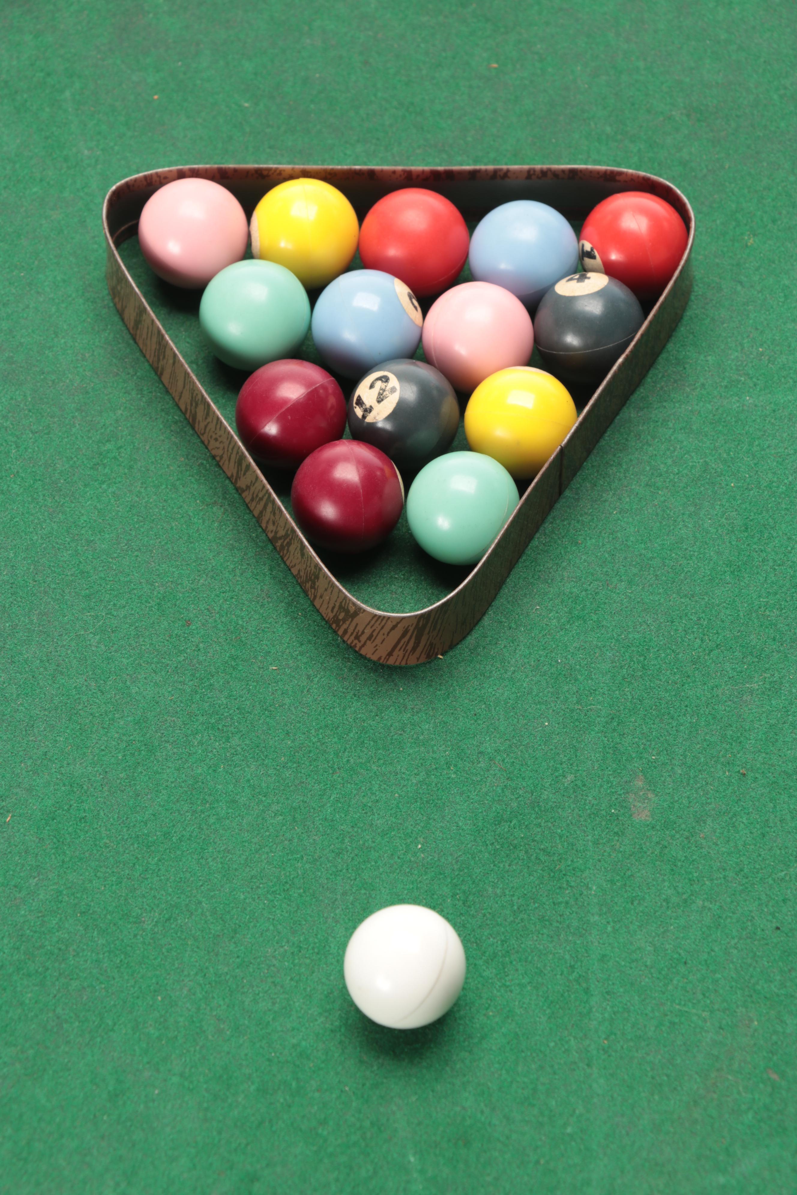 Gotham Pressed Steel Corp. Streamliner Table Top Pool Table, Mid-20th C.