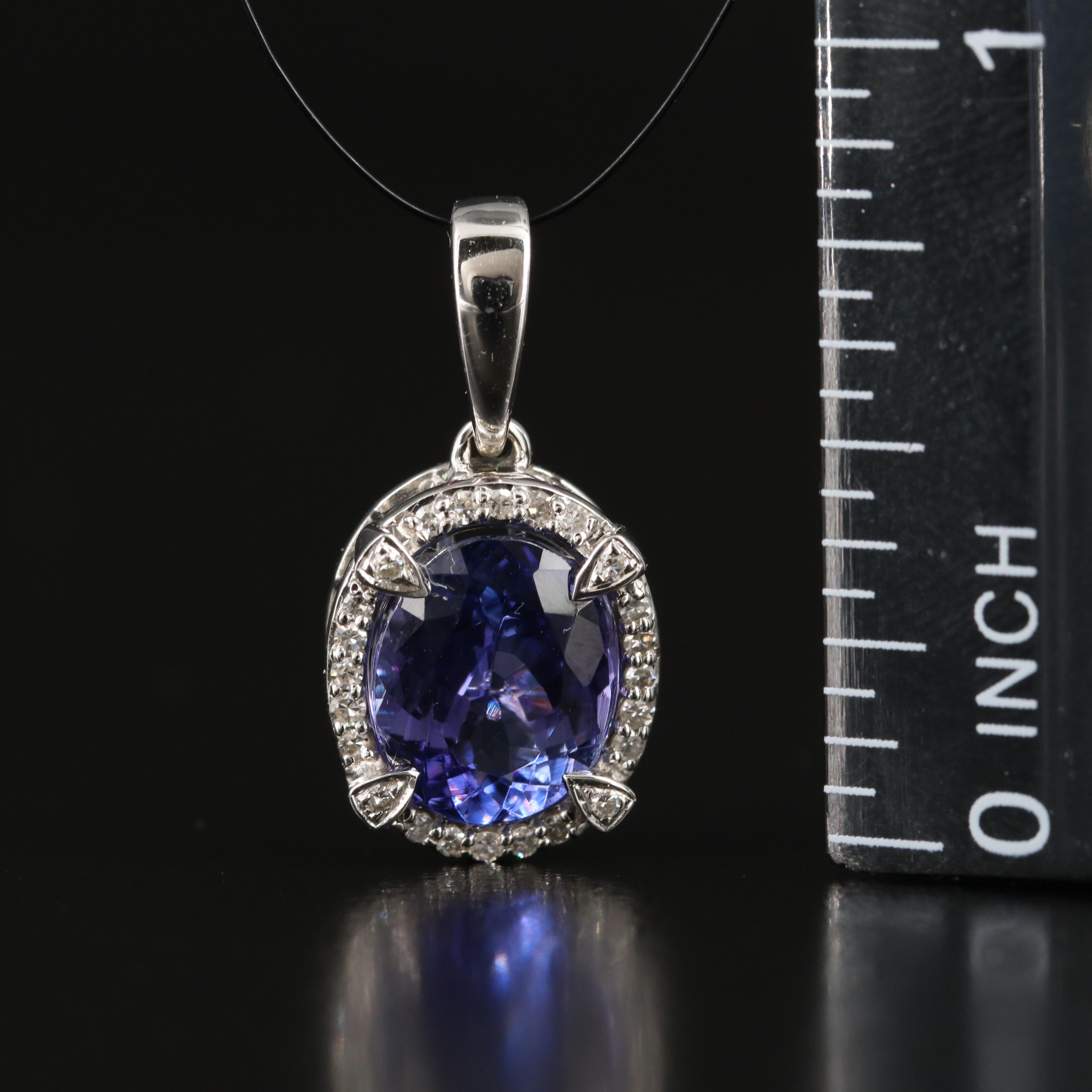 EFFY 18K Tanzanite and Diamond Pendant