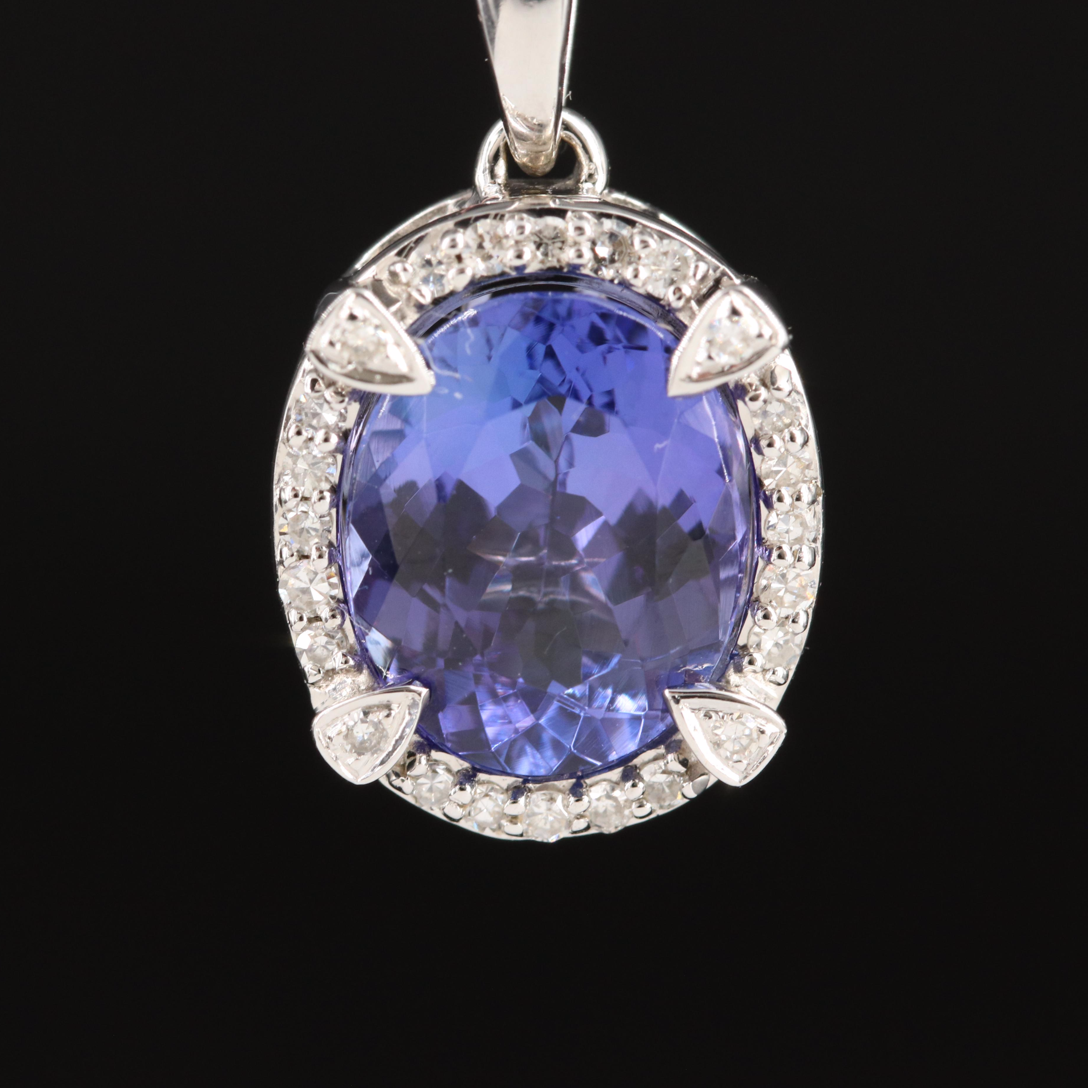EFFY 18K Tanzanite and Diamond Pendant