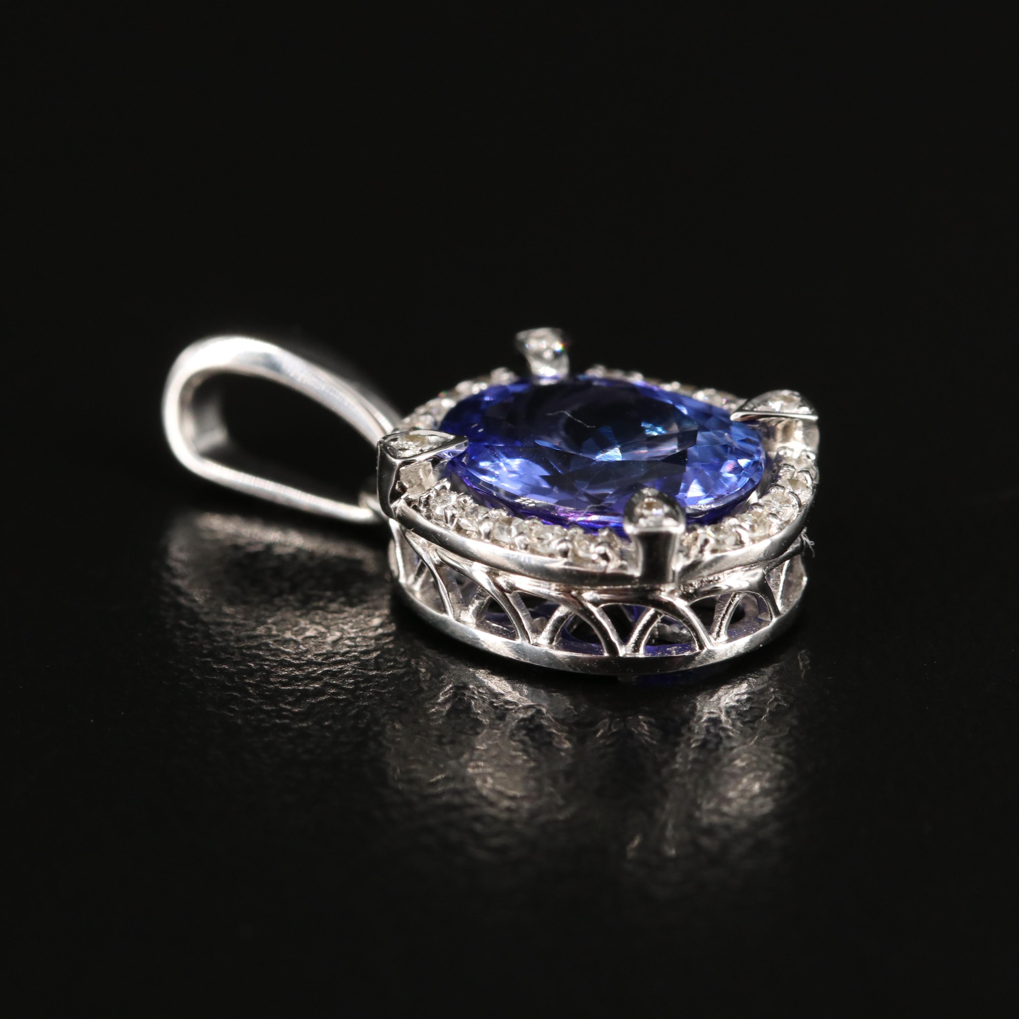 EFFY 18K Tanzanite and Diamond Pendant