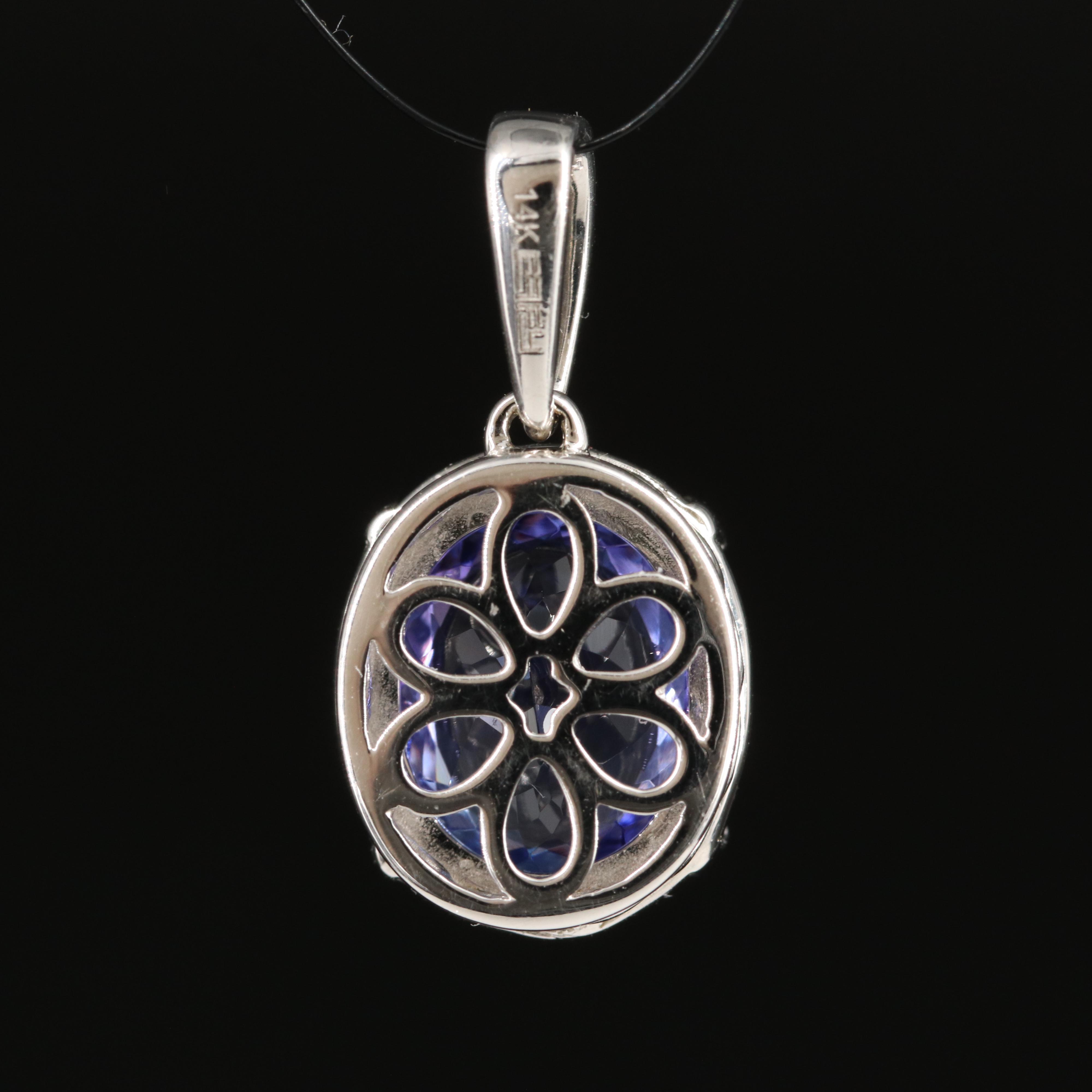 EFFY 18K Tanzanite and Diamond Pendant