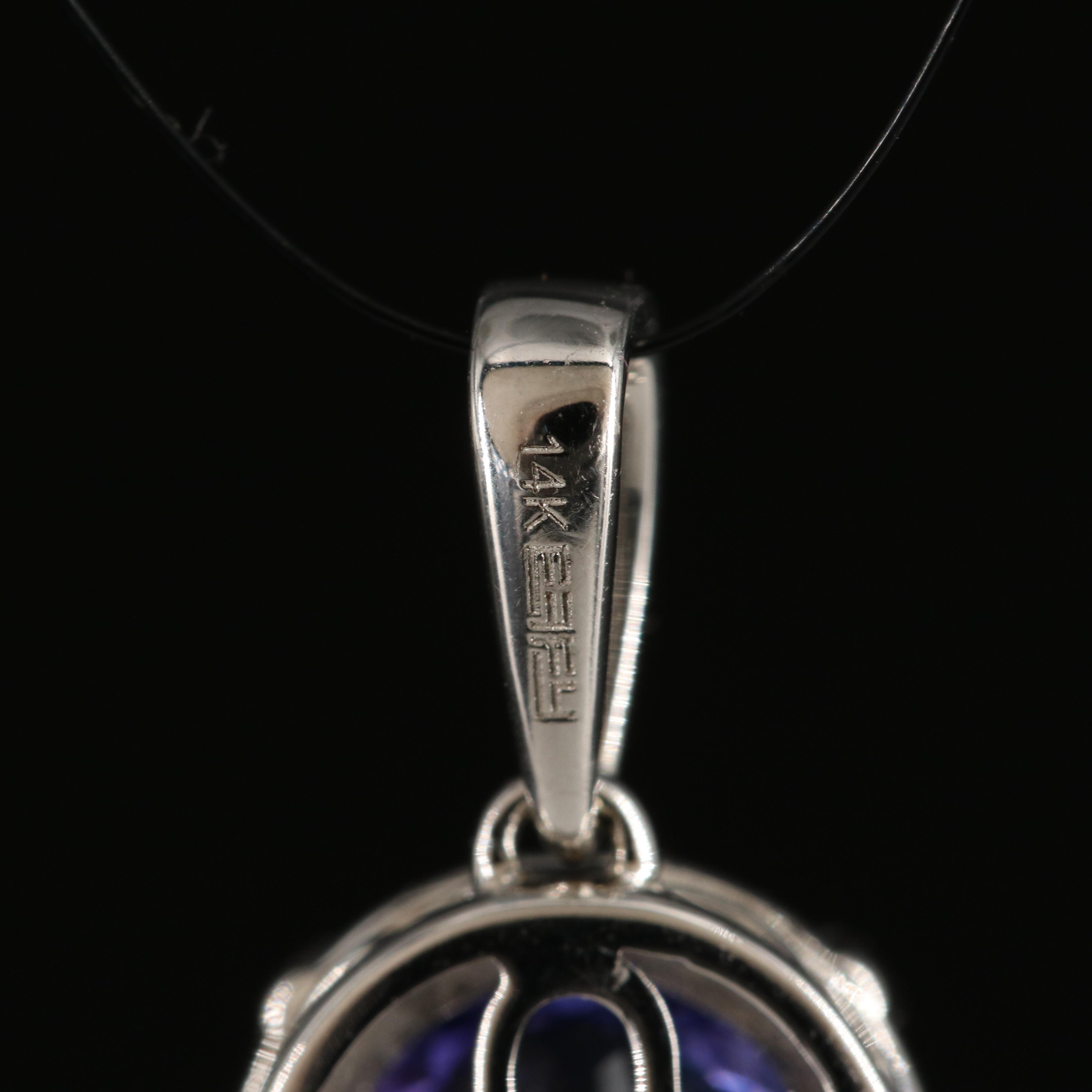 EFFY 18K Tanzanite and Diamond Pendant