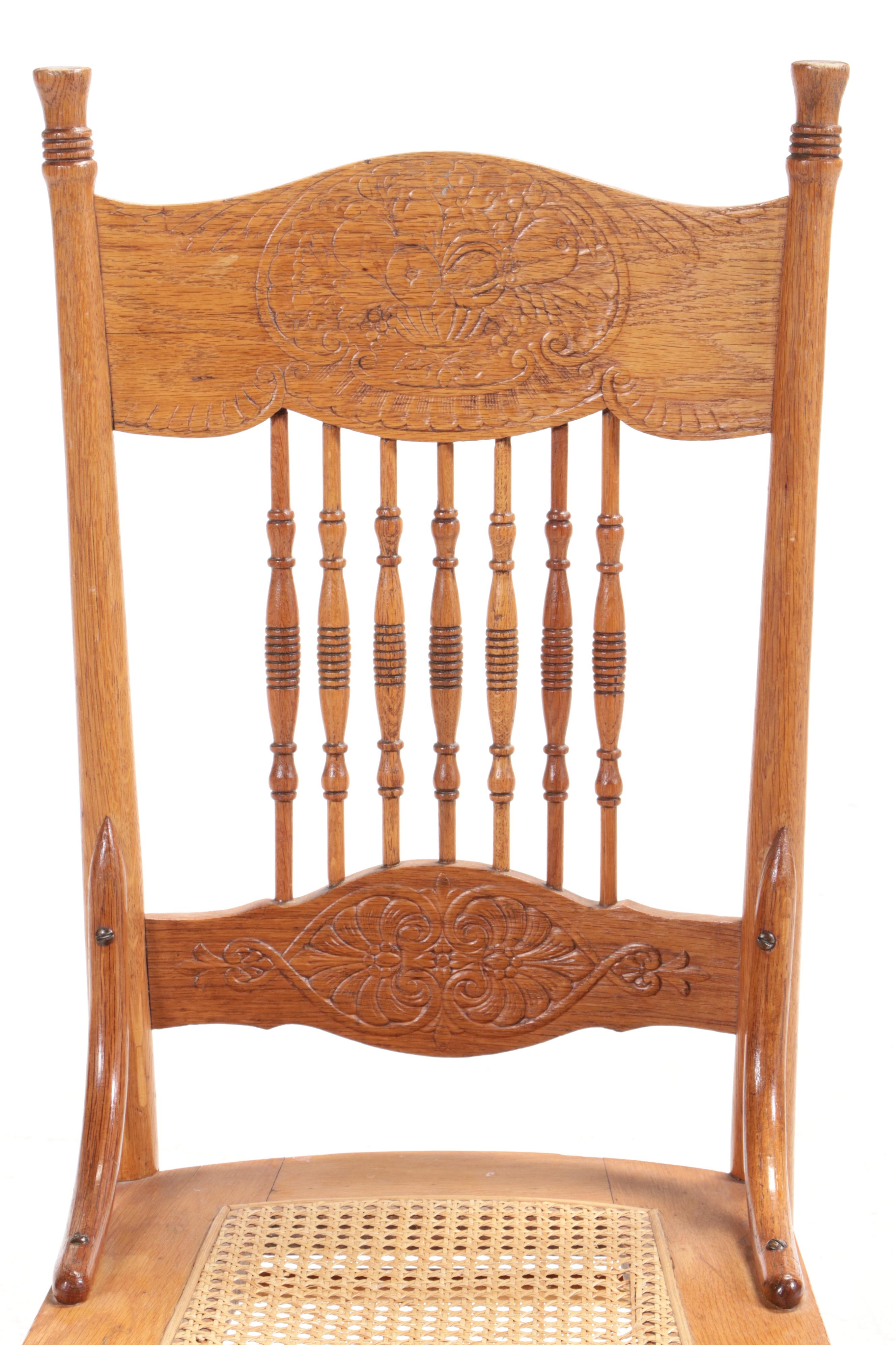 Wooden Spinet Desk with Late Victorian Side Chair