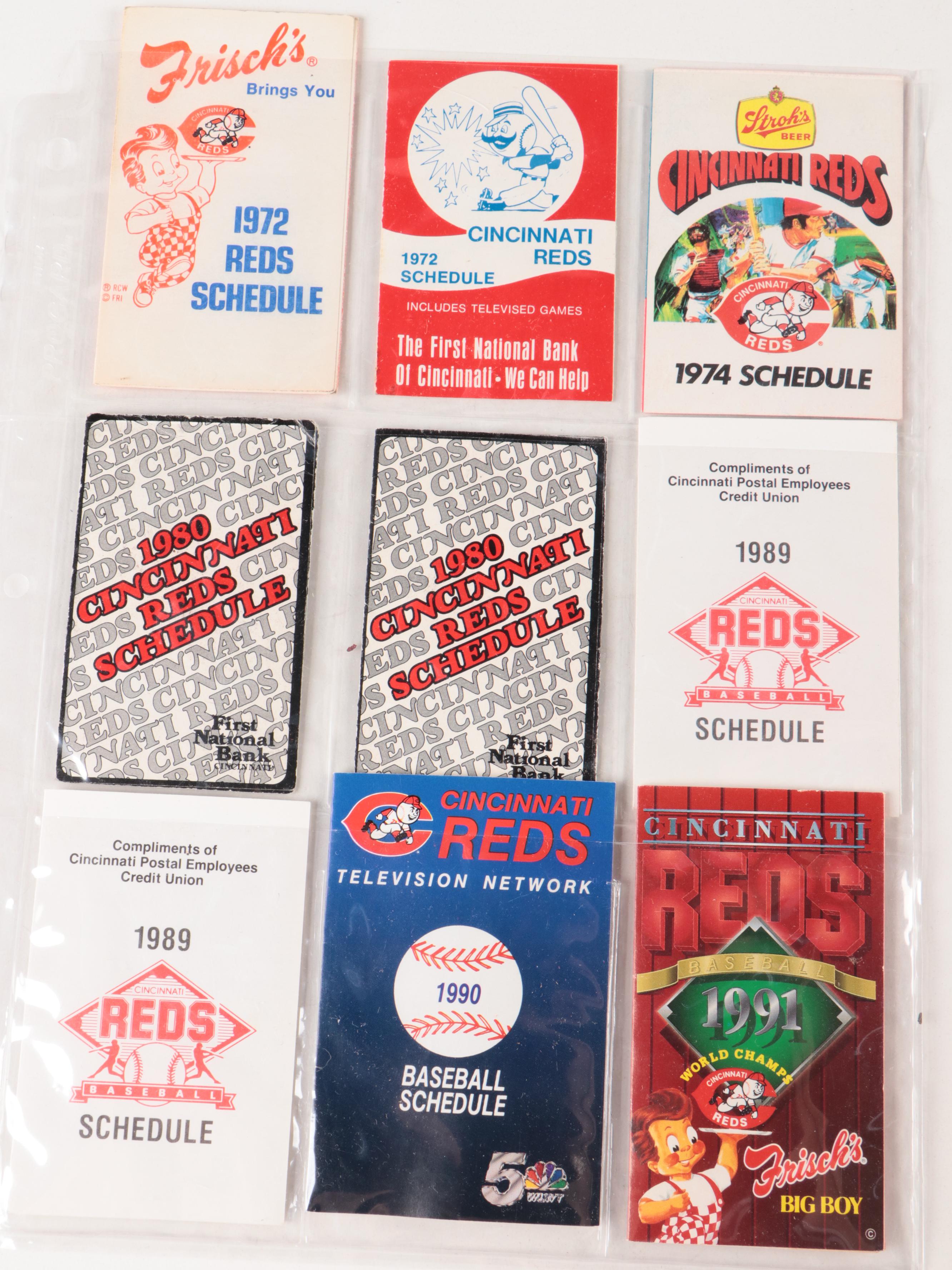 Cincinnati Reds Ticket Stubs, Team Schedules, and More, 1950s–2010s