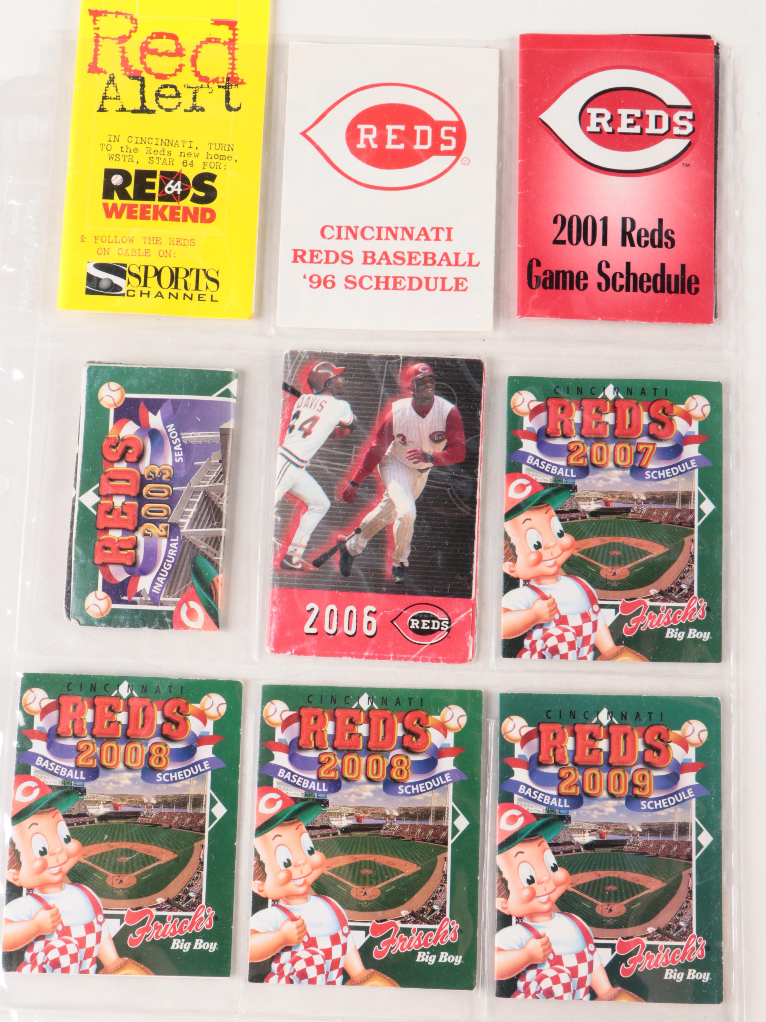 Cincinnati Reds Ticket Stubs, Team Schedules, and More, 1950s–2010s