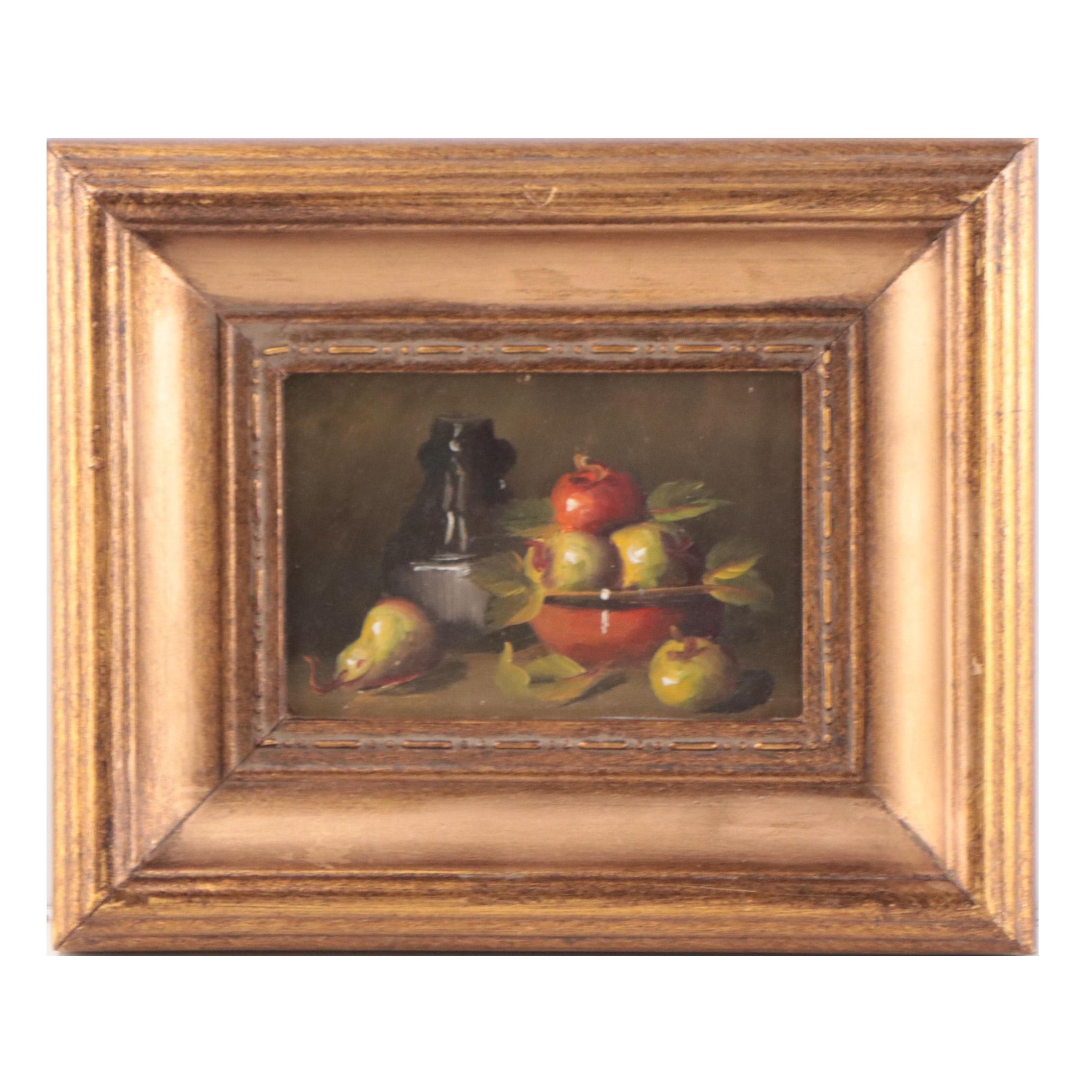 Oil Painting of Fruit Still Life