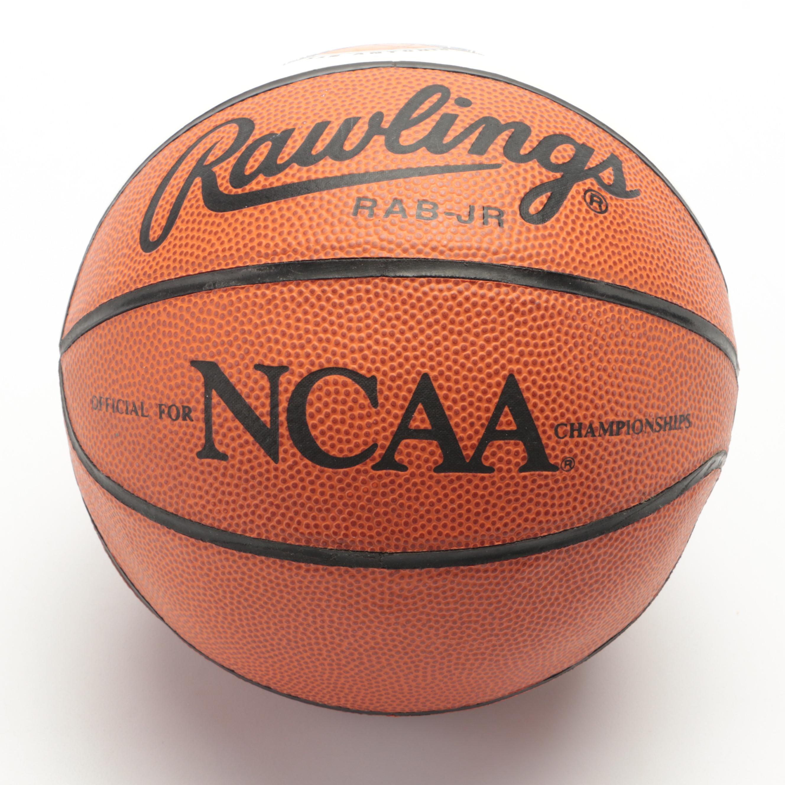 Jerry West Signed 1998 Final Four Mini Rawlings Basketball