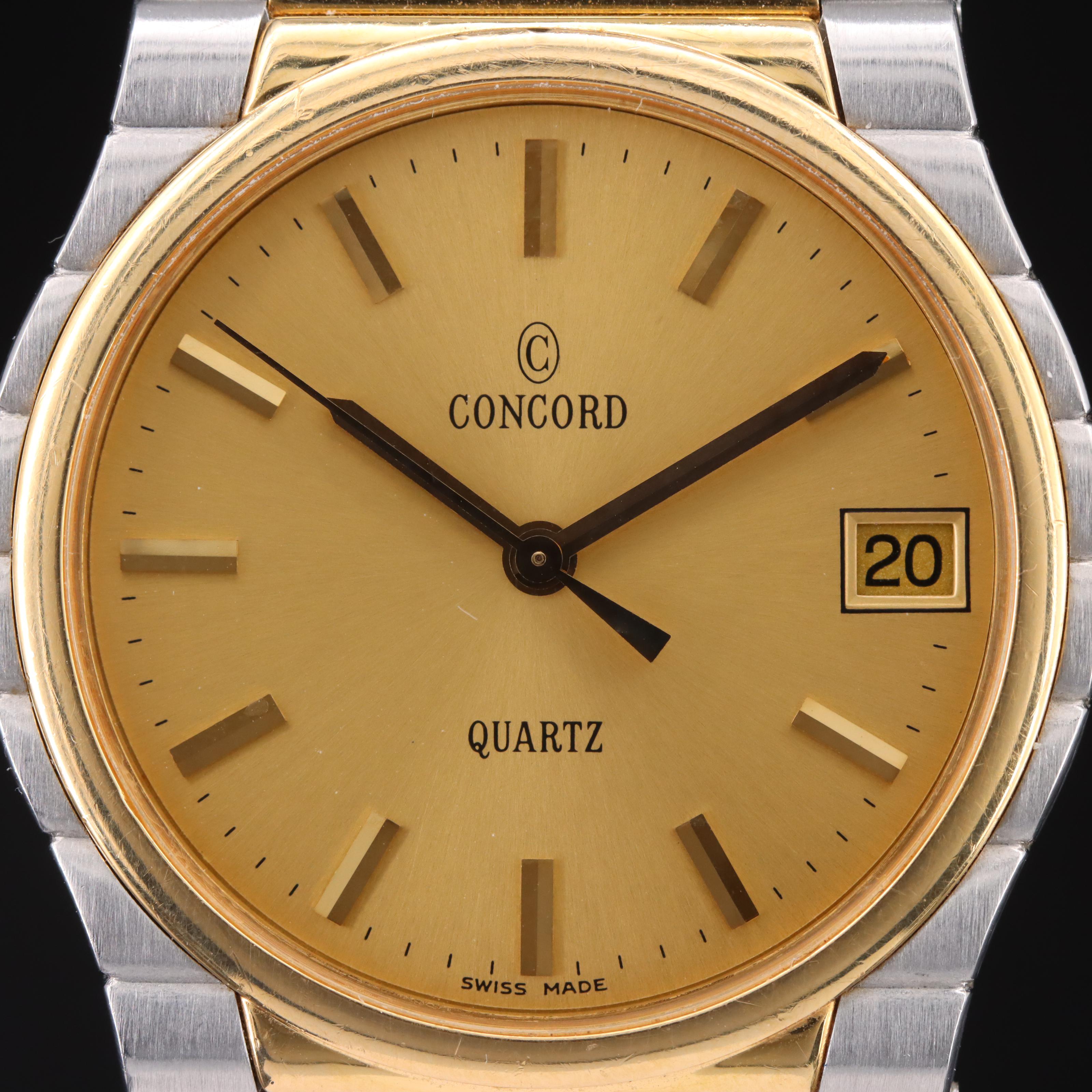 18K and Stainless Steel Concord Quartz Mariner with Date Watch