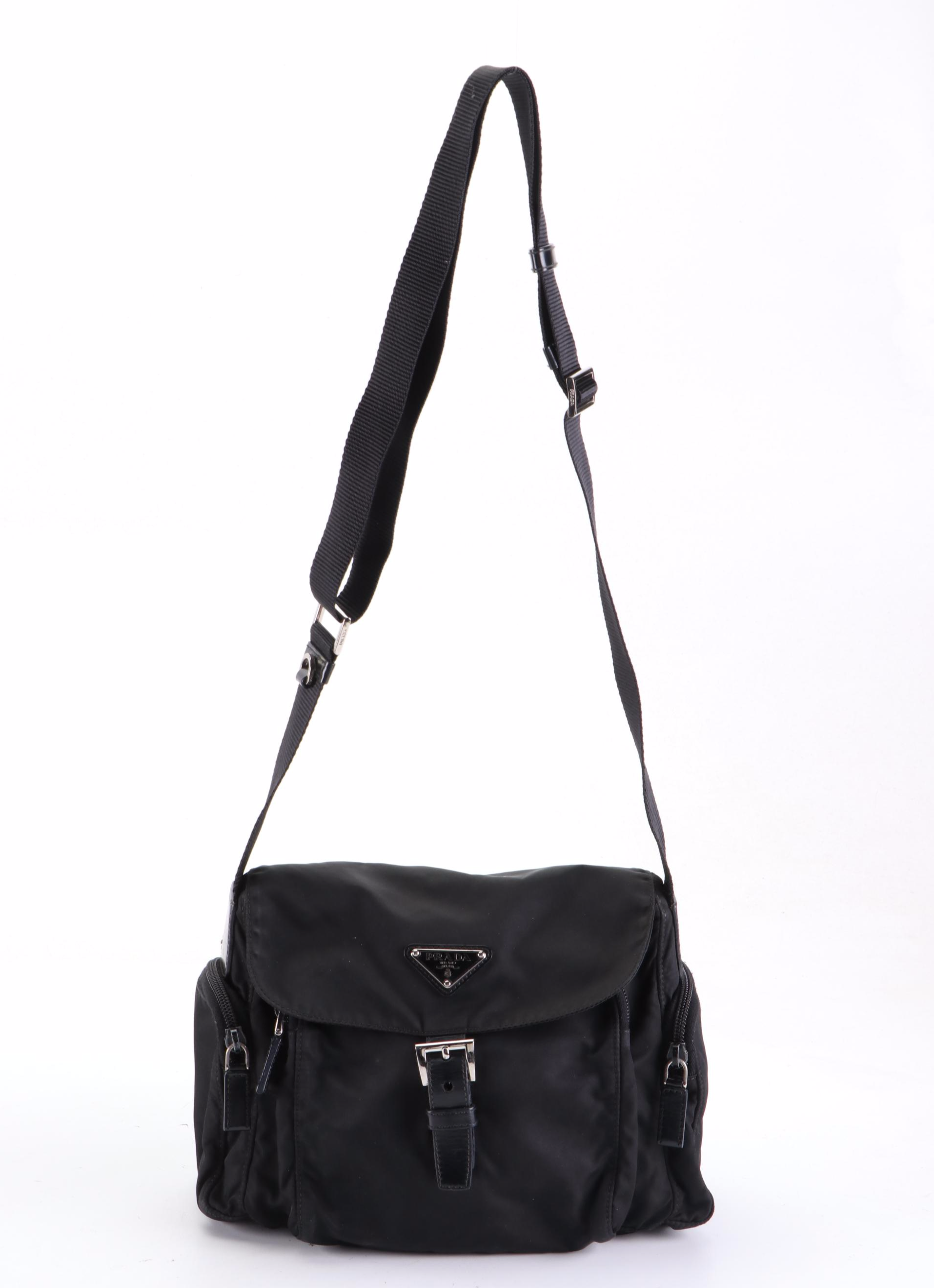 Prada Crossbody Bag in Black Tessuto Nylon
