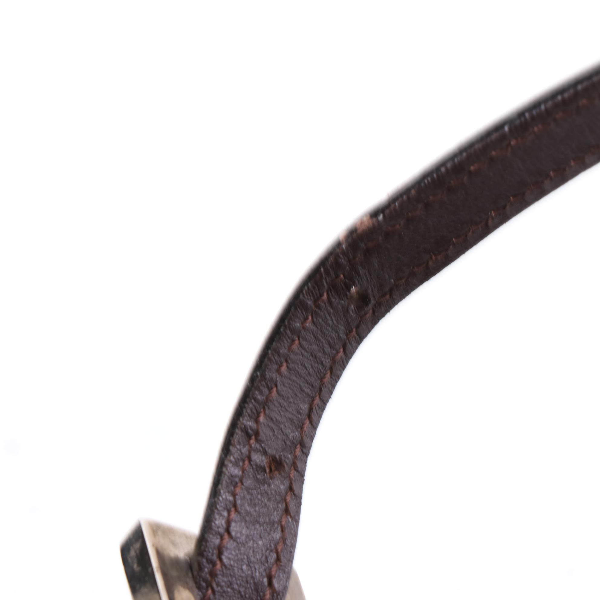 Fendi Mini Croissant Bag in Zucca Canvas and Leather