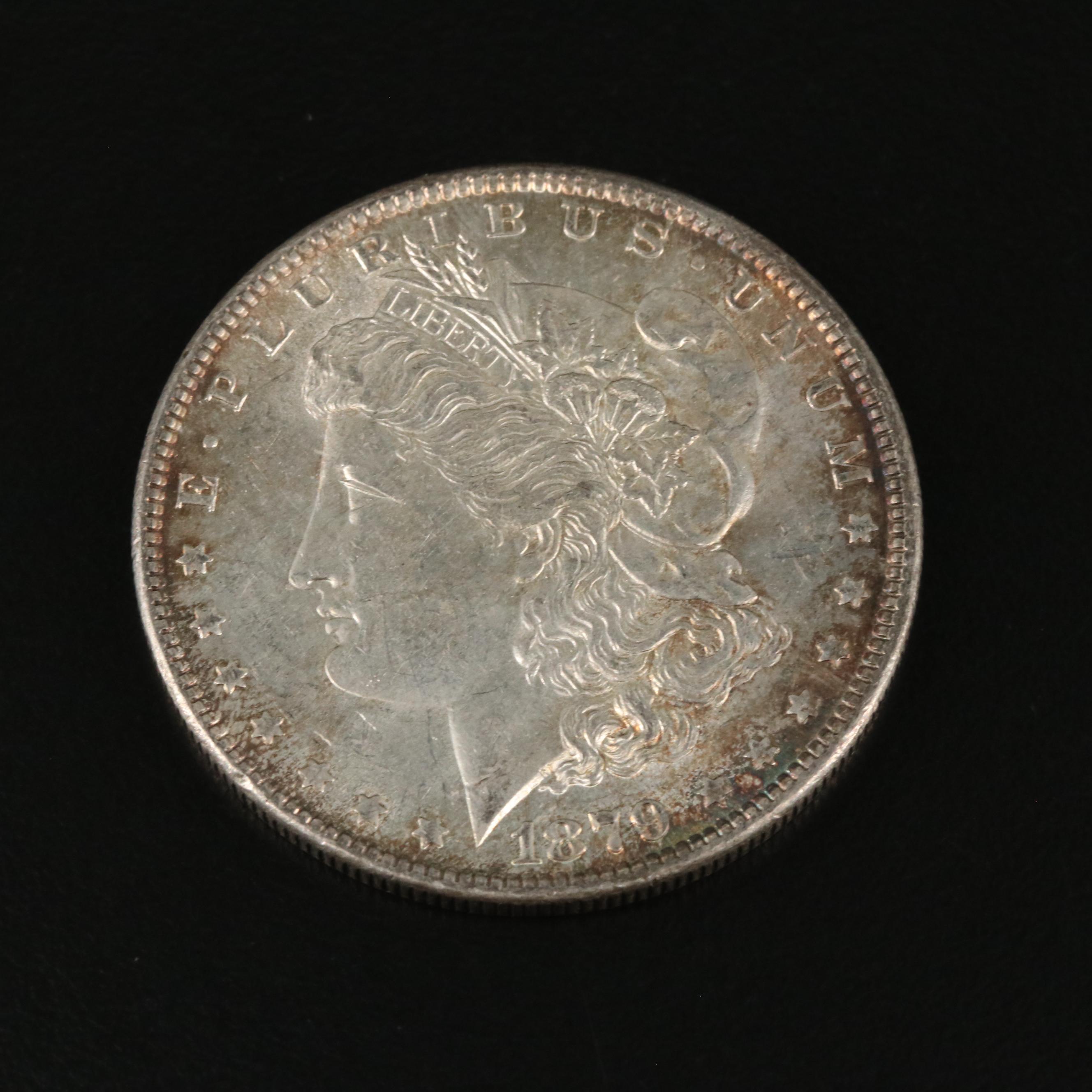 Three Morgan Silver Dollars Including 1879