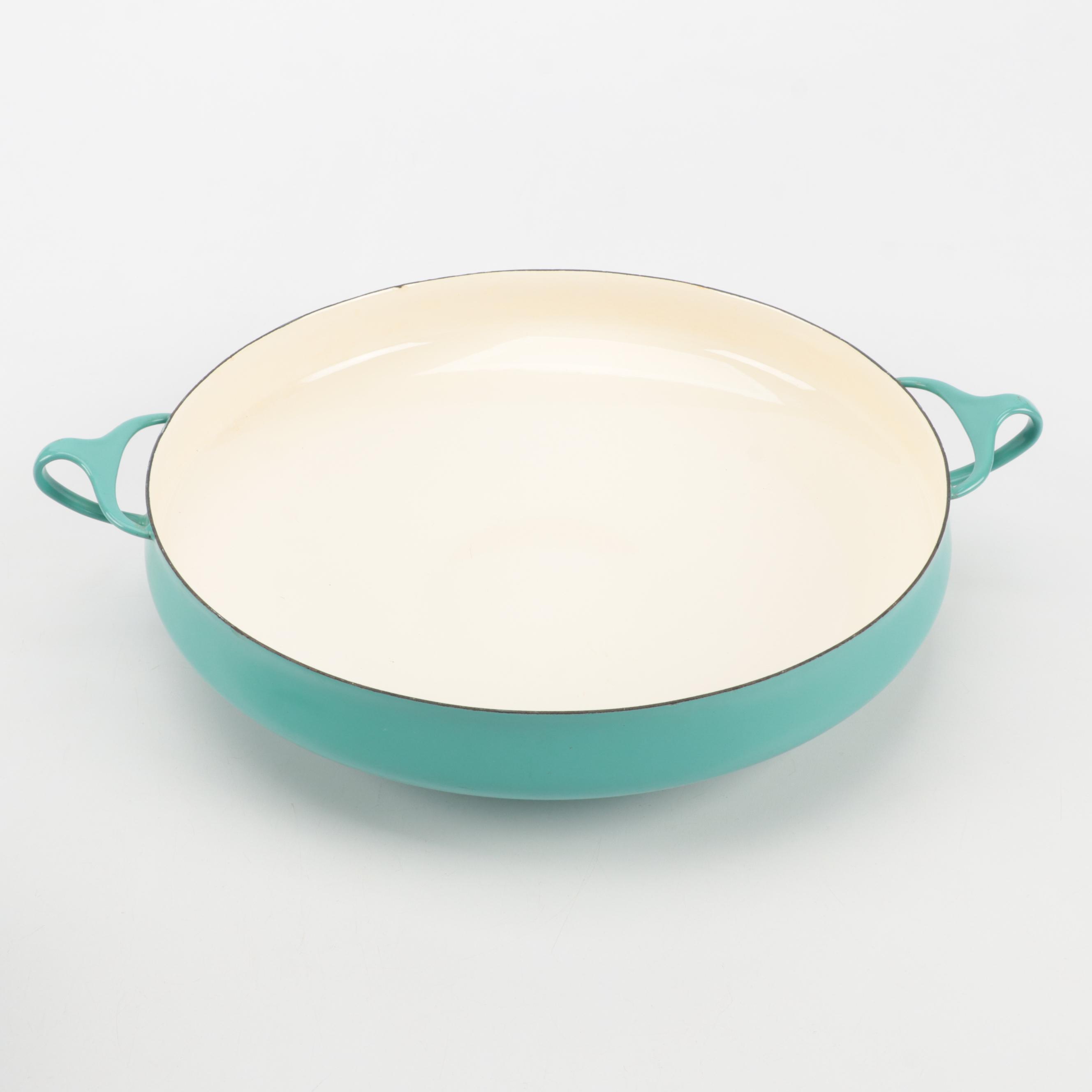 Danish Modern Dansk "Kobenstyle" Teal Enameled Pots and Pans