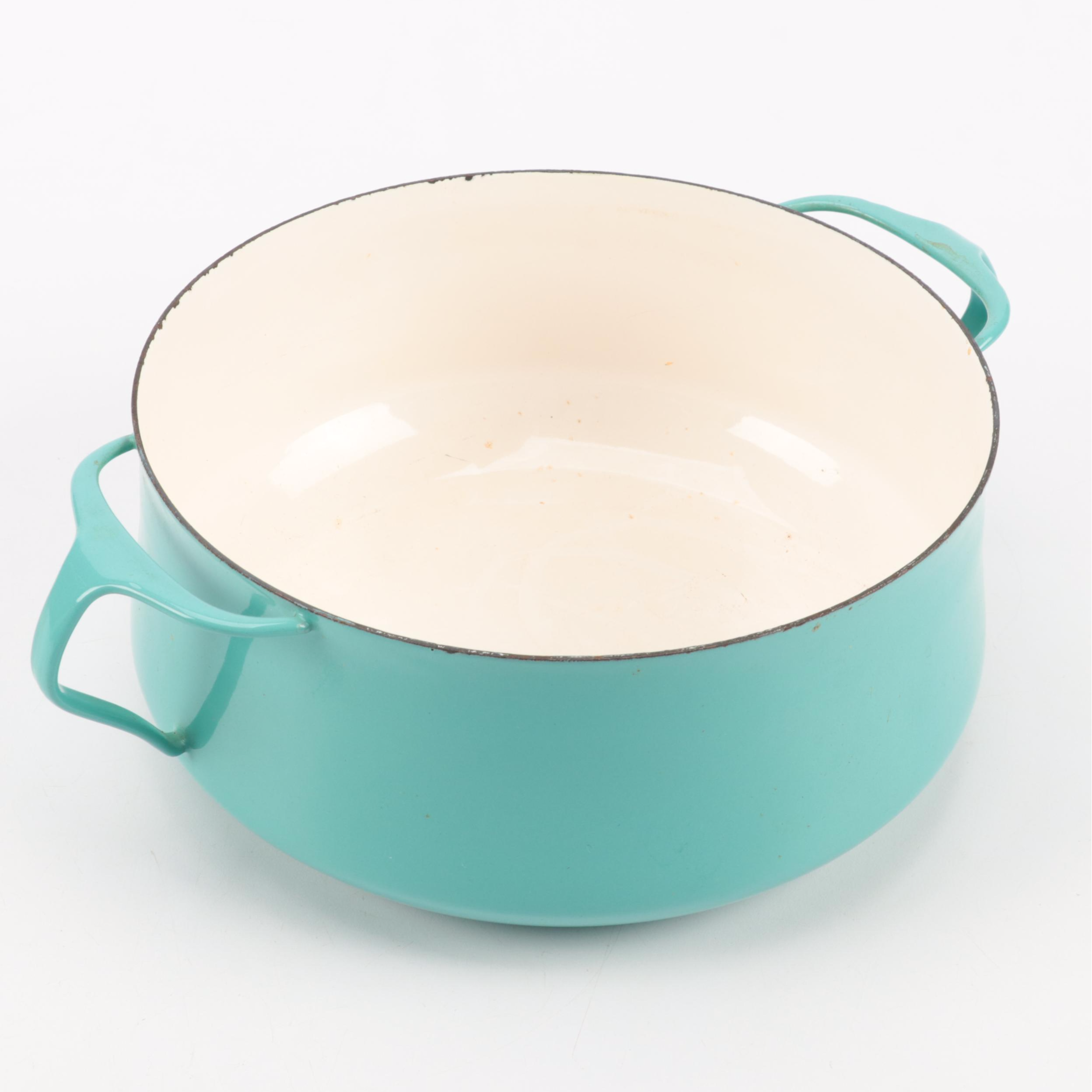 Danish Modern Dansk "Kobenstyle" Teal Enameled Pots and Pans