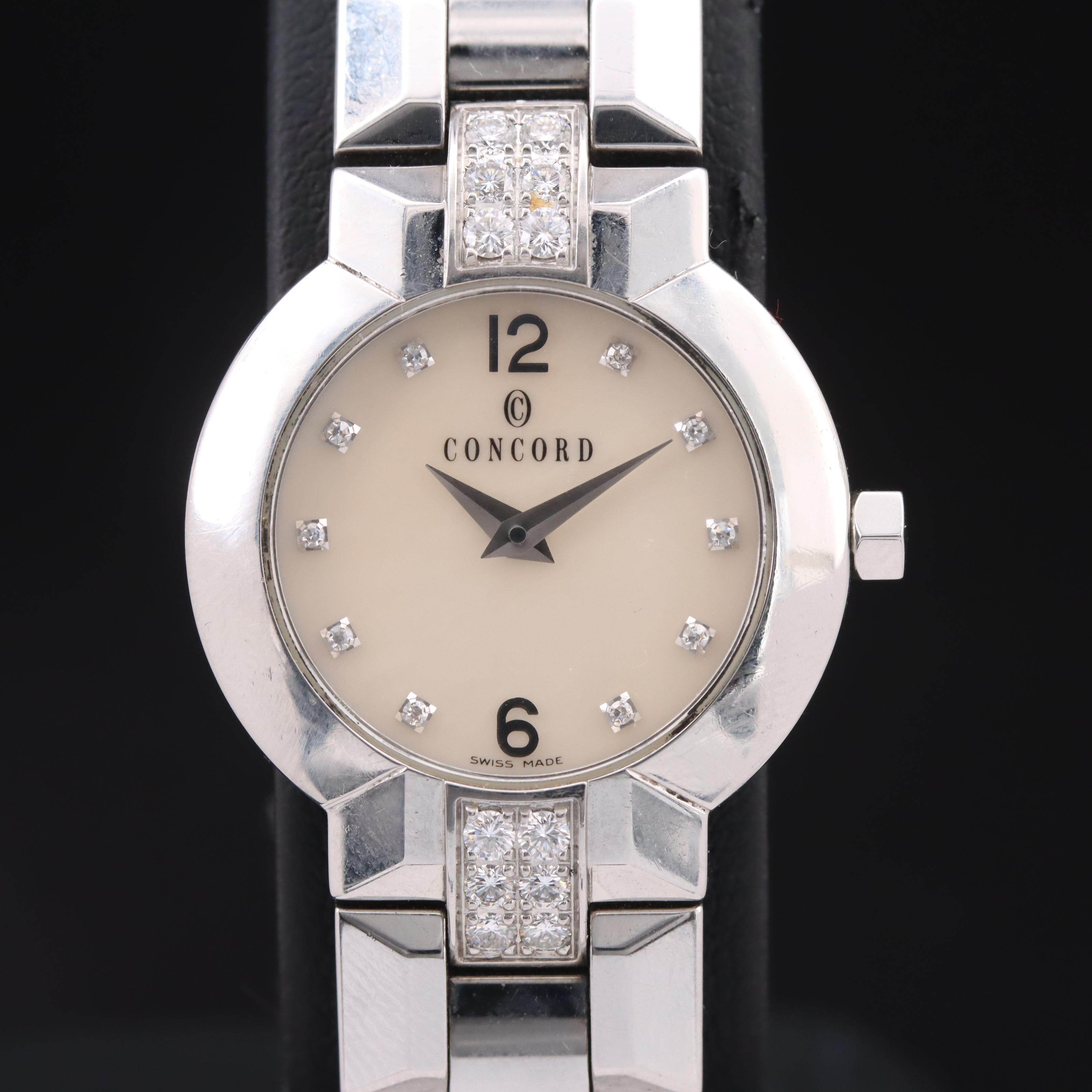 Concord La Scala Mother-of-Pearl and Diamond Dial Watch